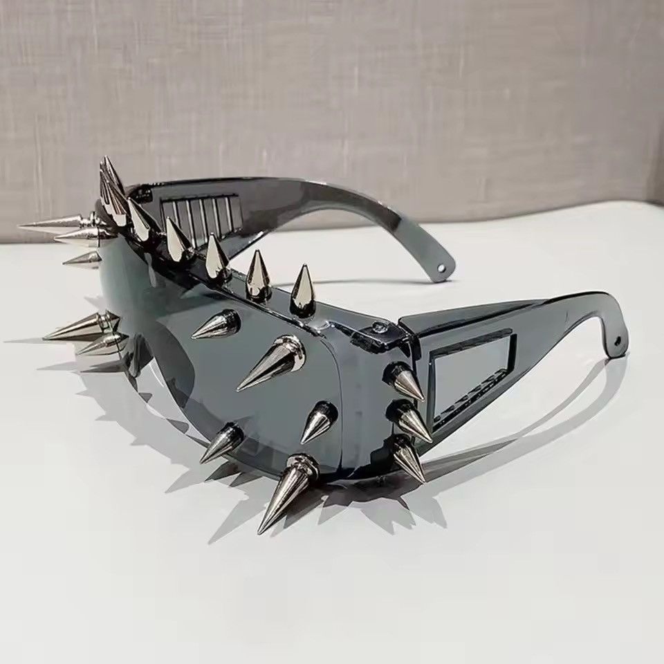 Electric Visual Spiked Sunglasses Y2K Style Size ONE SIZE - 4 Thumbnail
