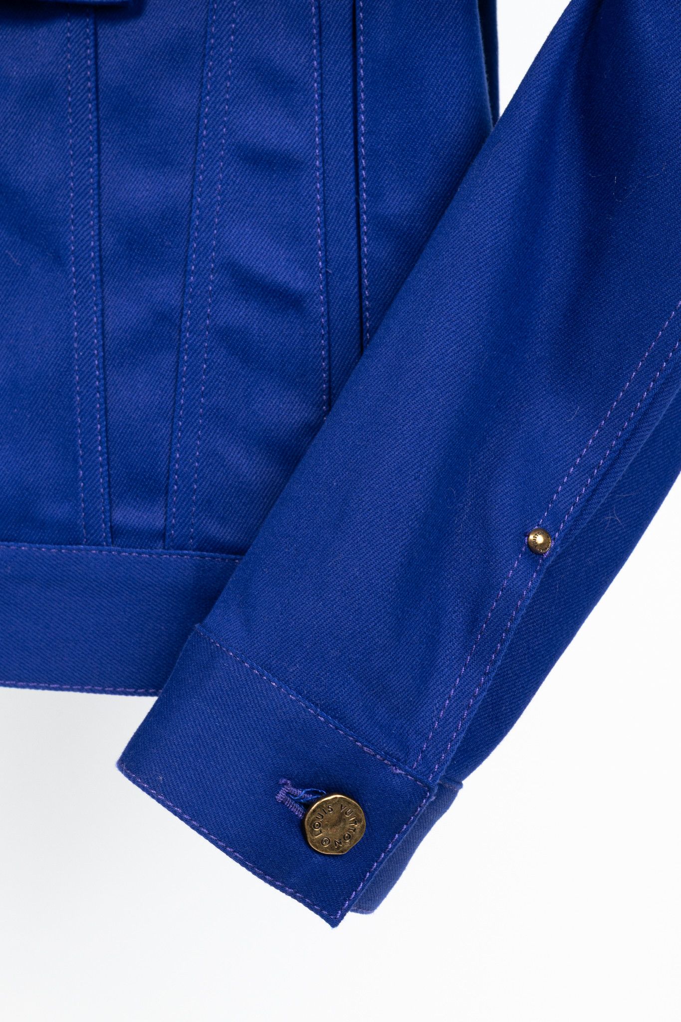 Louis Vuitton Louis Vuitton Staples Edition DNA Denim Cobalt Blue Jacket Size US XS / EU 42 / 0 - 8 Thumbnail