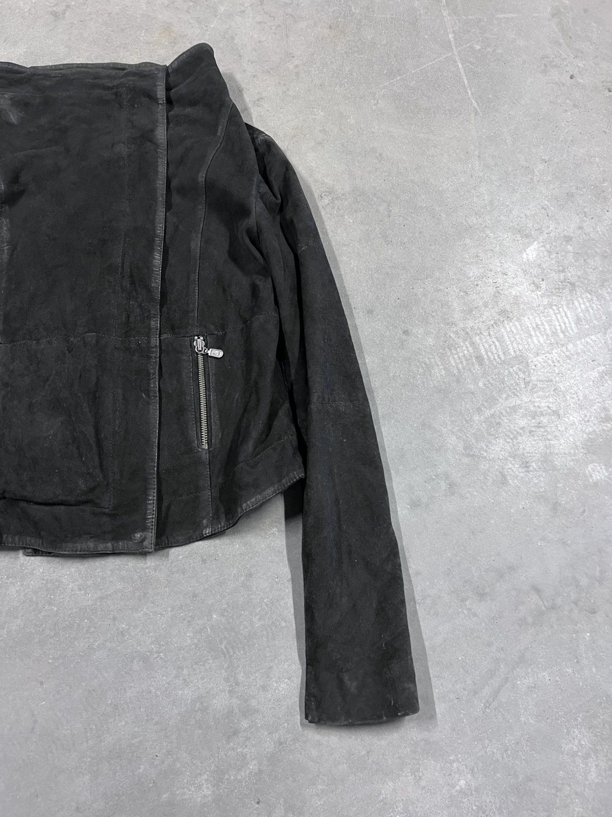 Muubaa Avant Garde Asymmetrical Real Leather Rick Style Jacket Size L / US 10 / IT 46 - 3 Thumbnail