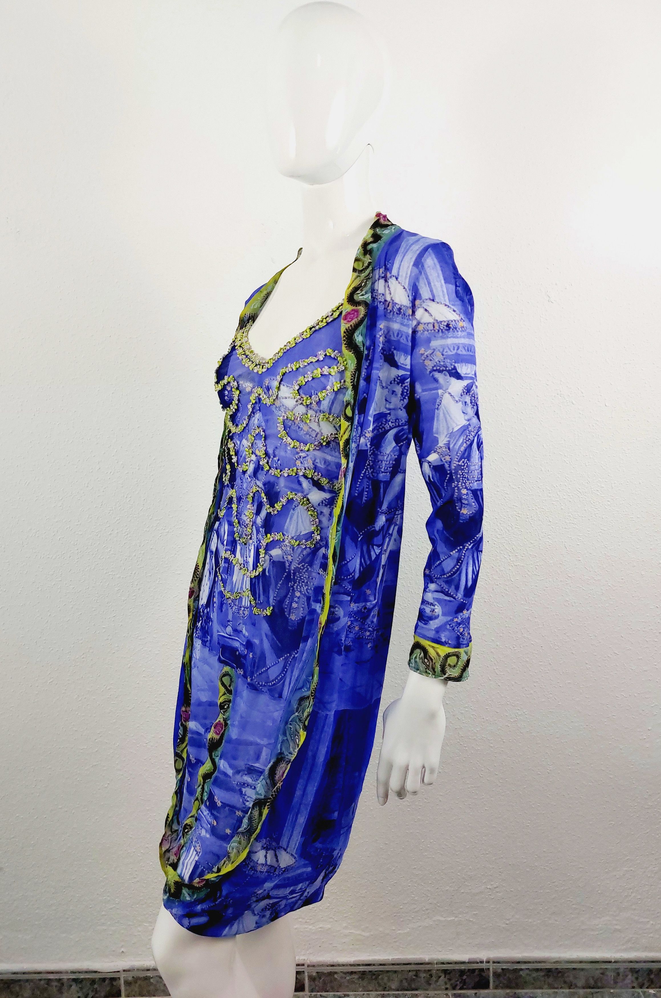 Jean Paul Gaultier Jean Paul Gaultier Oriental Bath Floral Wedding Gown Dress Size ONE SIZE - 10 Thumbnail