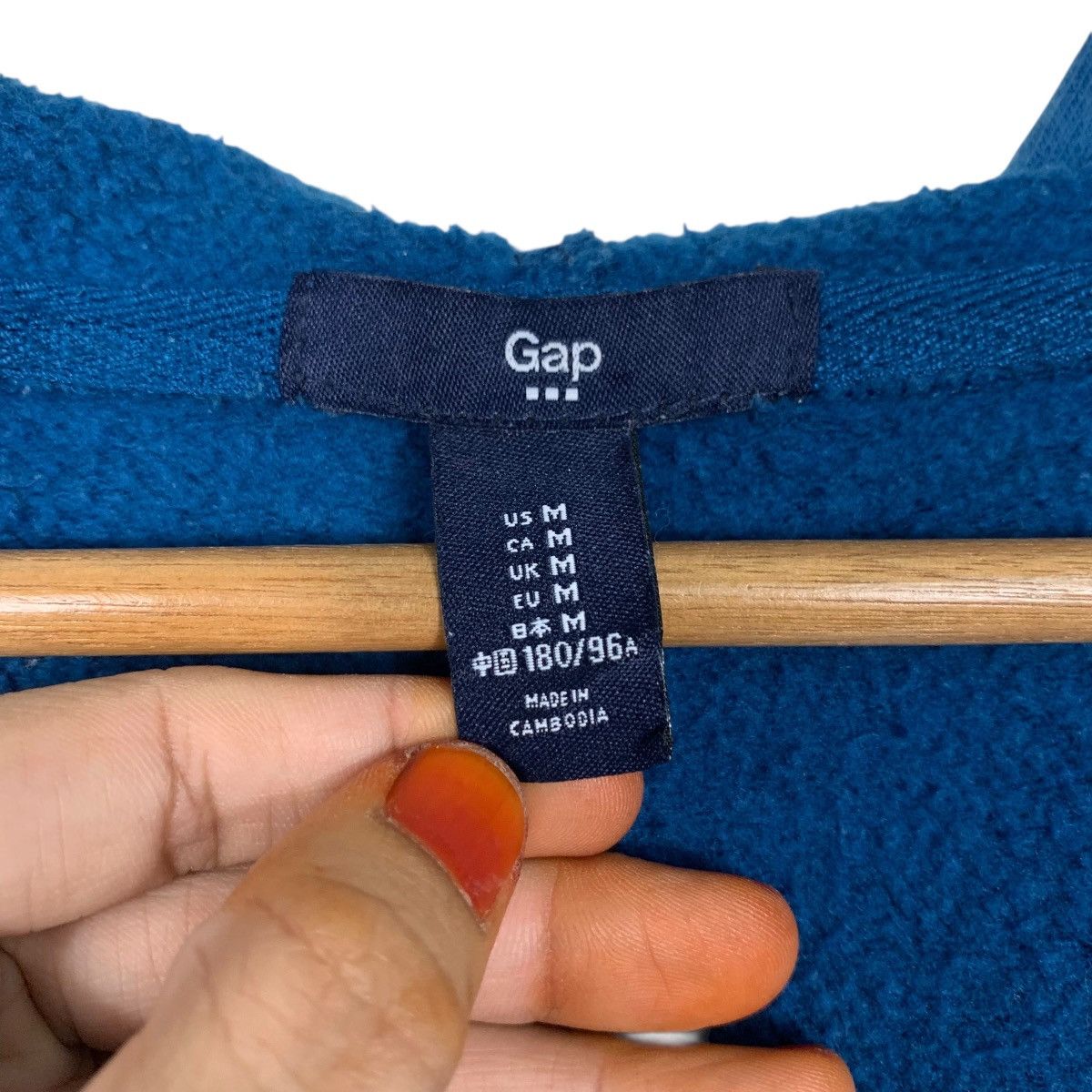 Gap GAP Spellout Big Logo Zipper Hoodie Sweatshirt #3617-C165 Size US M / EU 48-50 / 2 - 13 Thumbnail