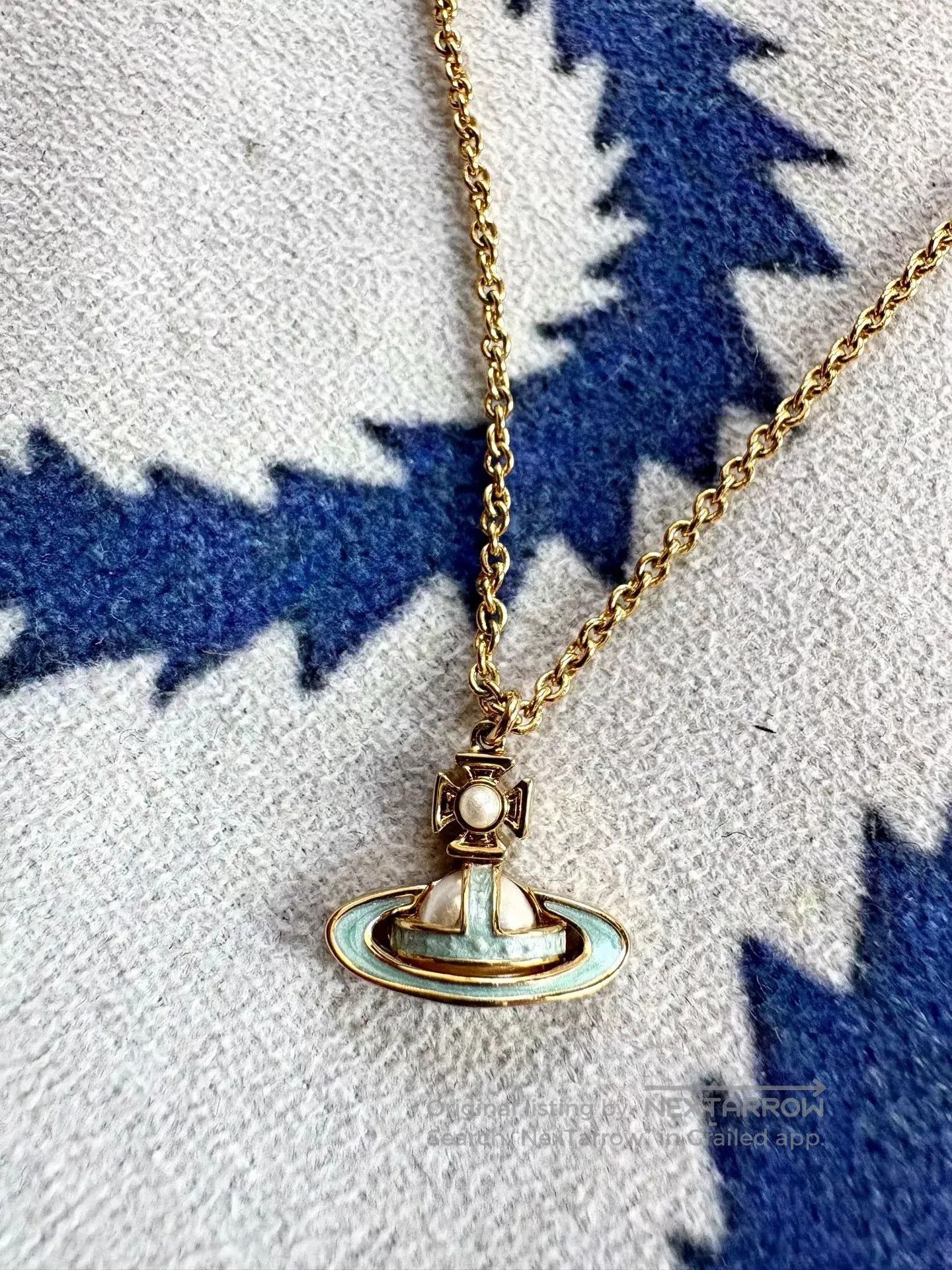 Vivienne Westwood Saturn Pendant Necklace.