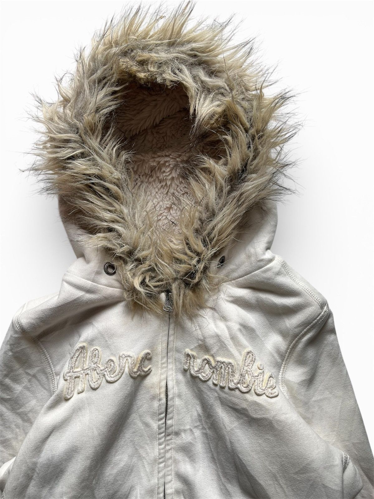 5351 POUR LES HOMMES 2000s abercrombie faux fur hoodie Size US M / EU 48-50 / 2 - 2 Thumbnail