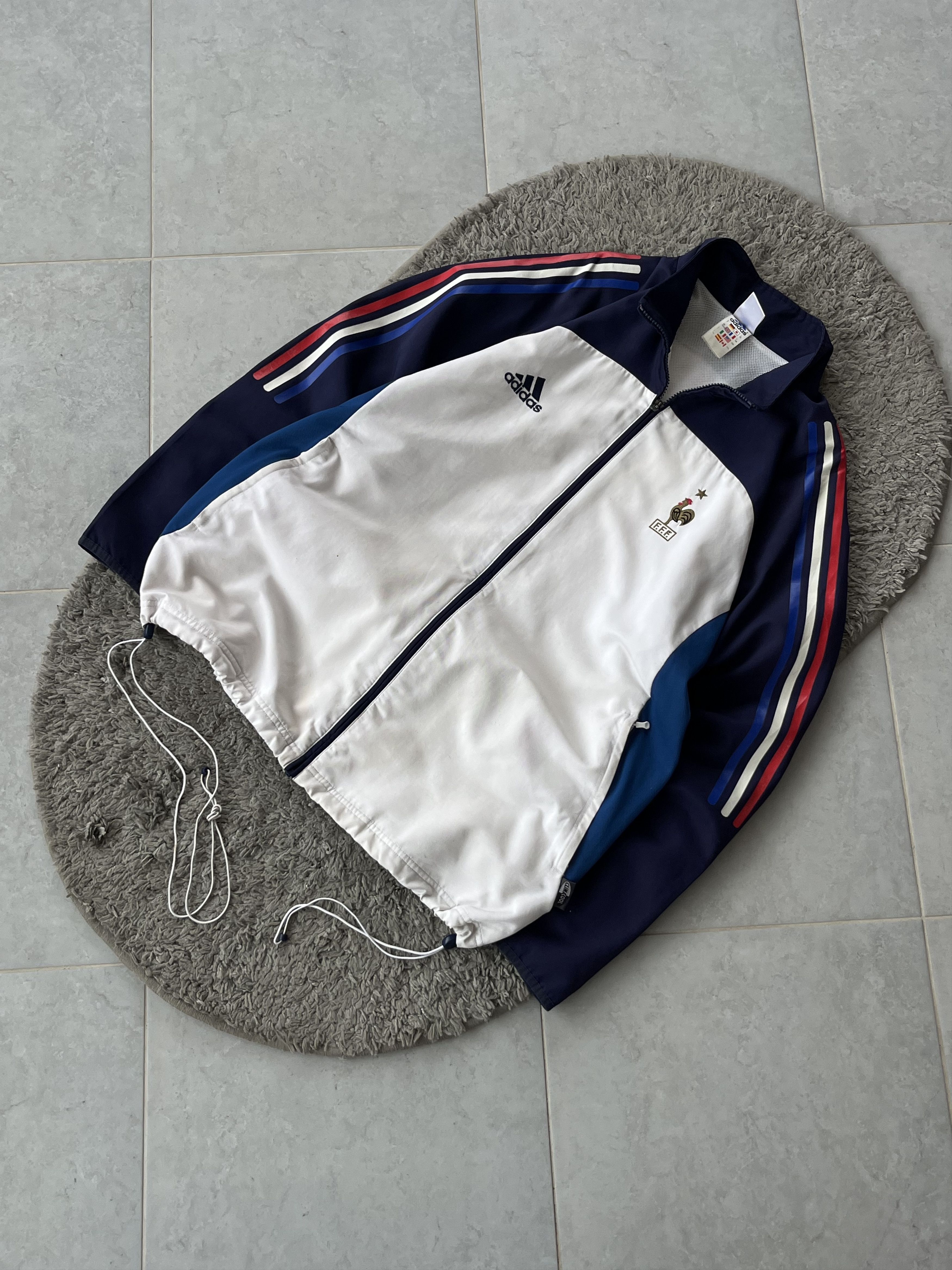 Adidas ADIDAS Vintage 90’s France Football Jacket Soccer Track Top Size US XL / EU 56 / 4 - 2 Thumbnail