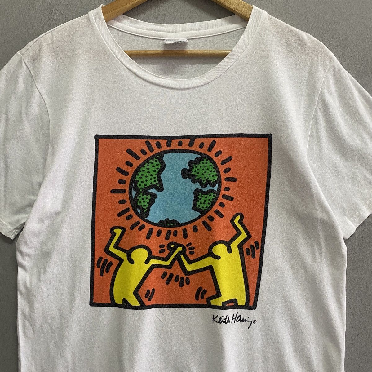 Keith Haring Keith Haring X Global Work Print Tshirt Size US M / EU 48-50 / 2 - 2 Thumbnail