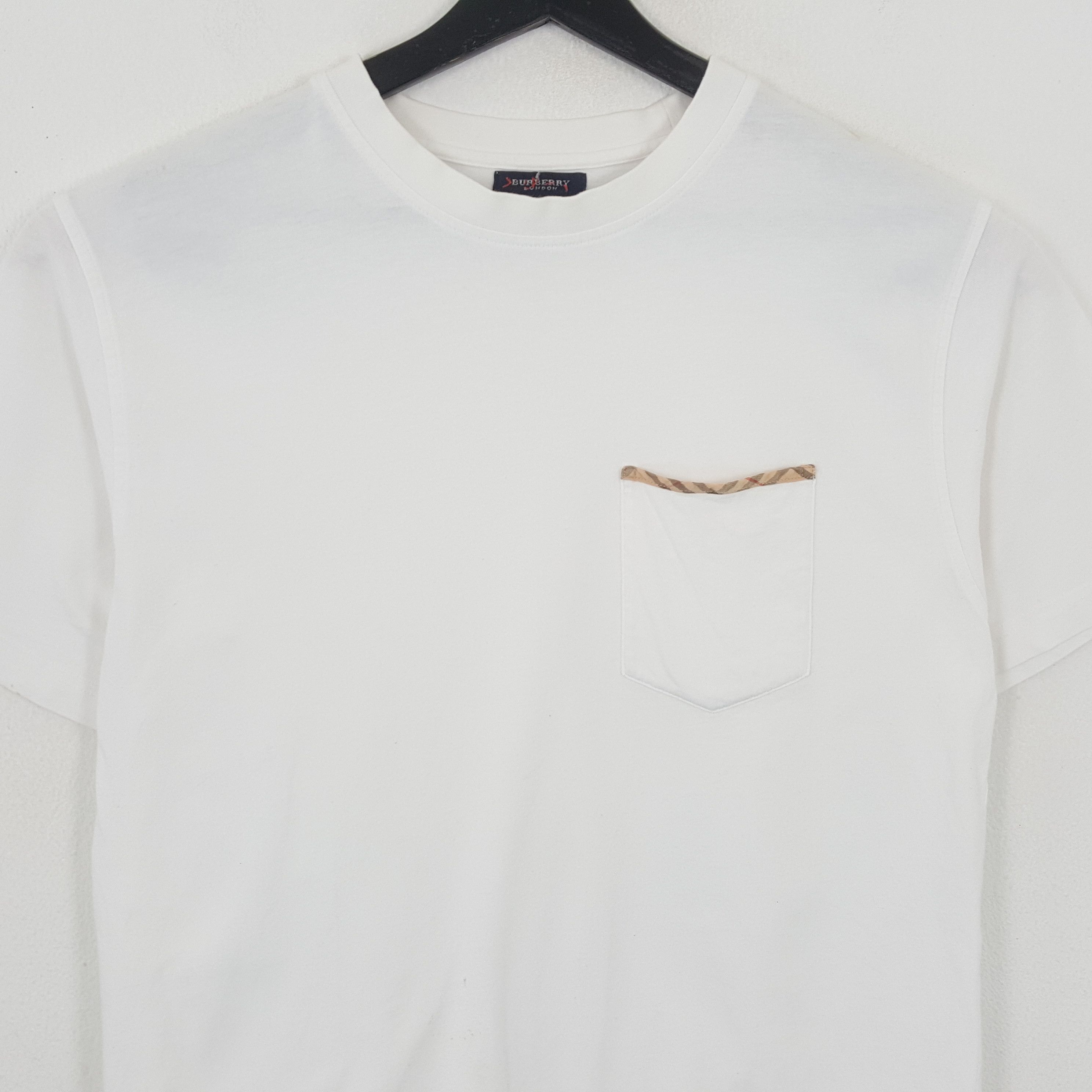 Burberry × Vintage BURBERRY LONDON Nova Check Pocket Tshirt Size US M / EU 48-50 / 2 - 2 Thumbnail