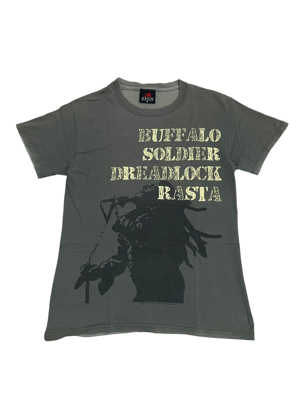 Band Tees Vintage Y2K Sunfaded Zion Bob Marley Dreadlock Rasta Size US S / EU 44-46 / 1 - 1 Thumbnail
