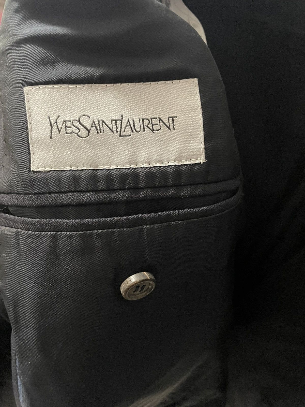 Yves Saint Laurent Marynarka YvesSaintLaurent meska granatowa Size 48R - 5 Thumbnail
