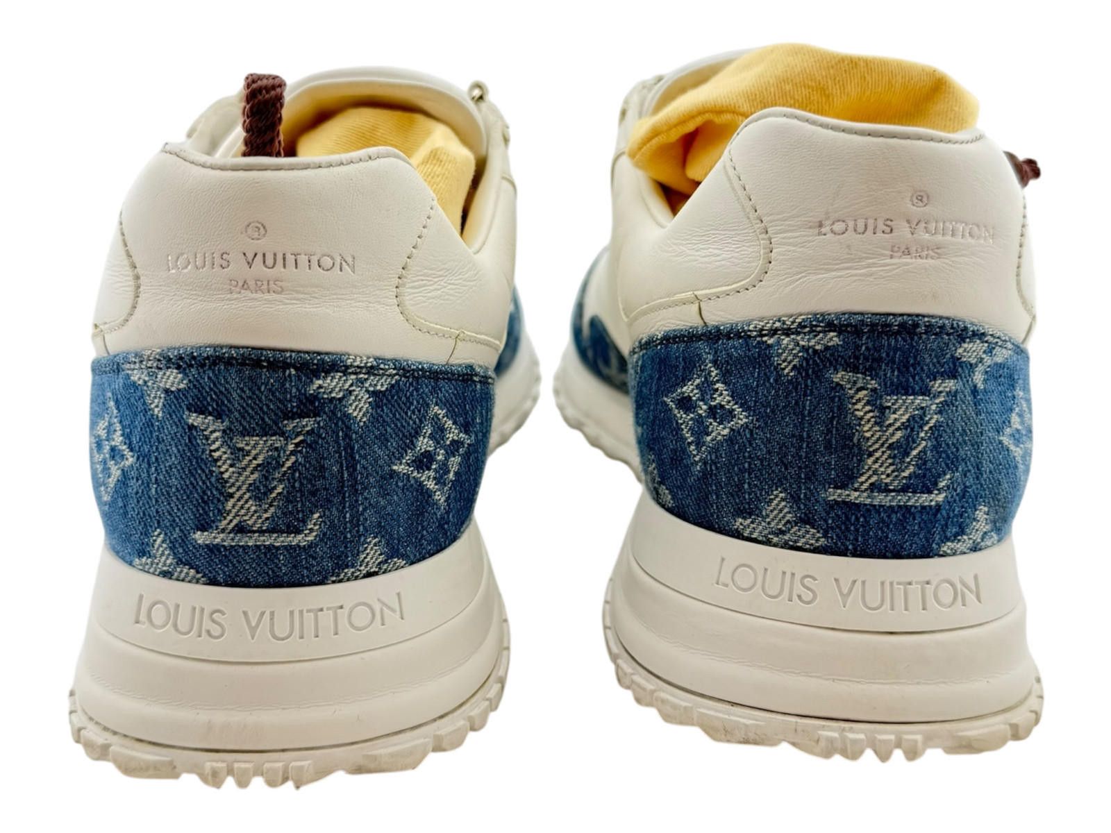 Louis Vuitton Louis Vuitton Denim White Sneakers Uk 9.5 Used No Box Size US 9.5 / EU 42-43 - 5 Thumbnail