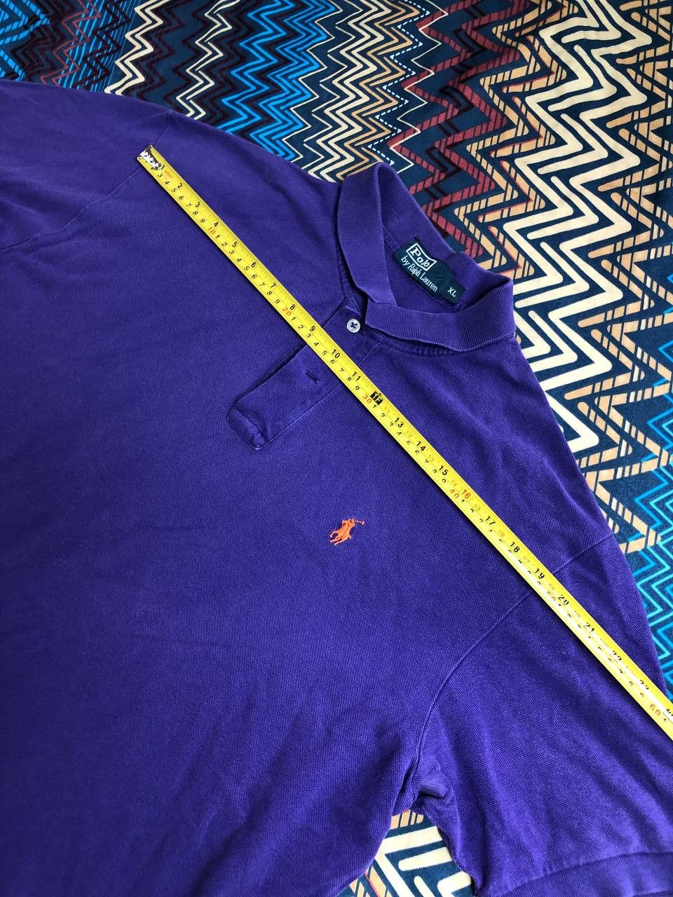 Polo Ralph Lauren × Vintage Polo Ralph Lauren Polo T-Shirt Logo Purple Old Money Y2K Size US XL / EU 56 / 4 - 9 Thumbnail