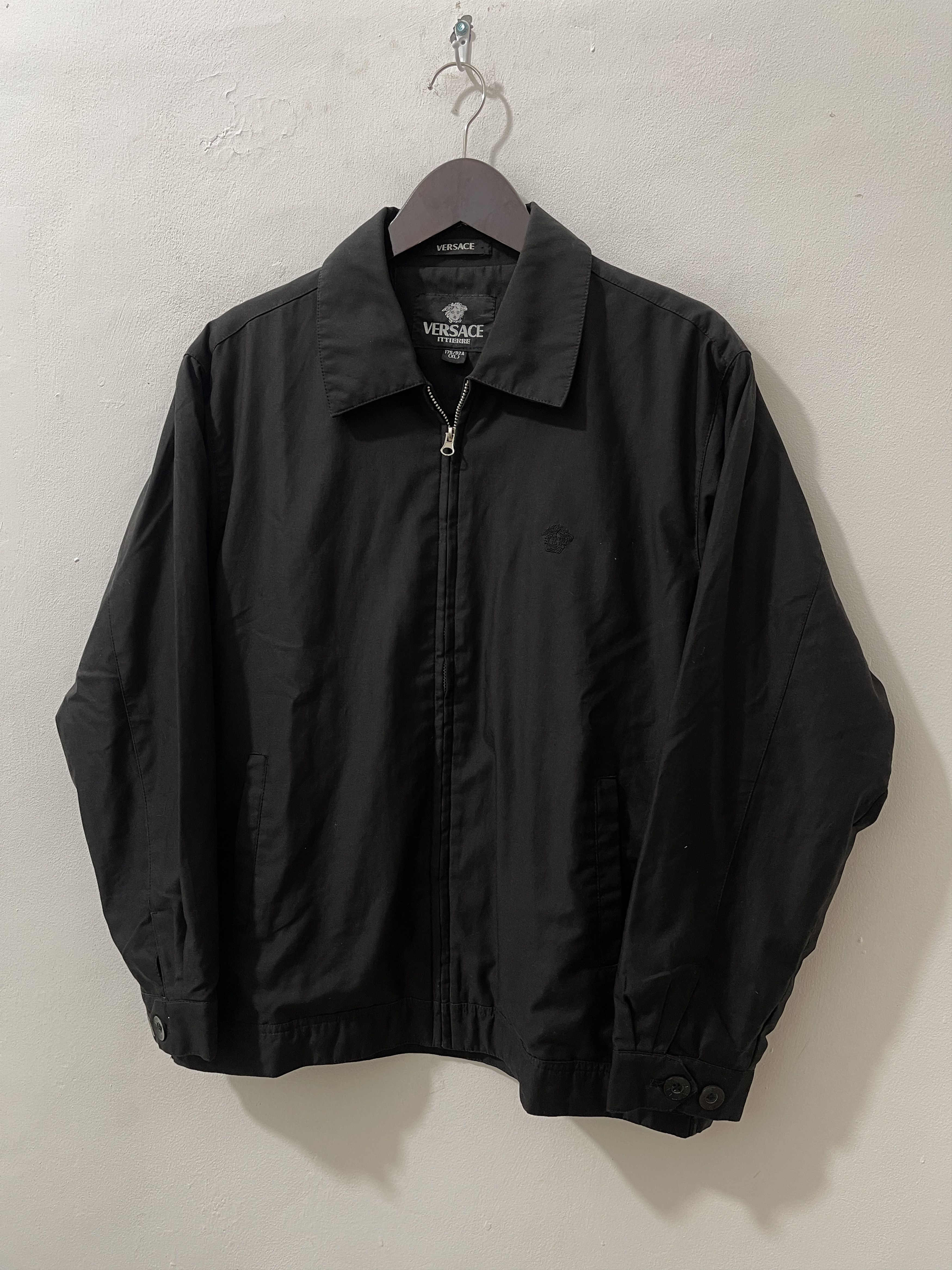 Versace Vintage Versace Ittiere Black Jacket Size US XL / EU 56 / 4 - 2 Thumbnail