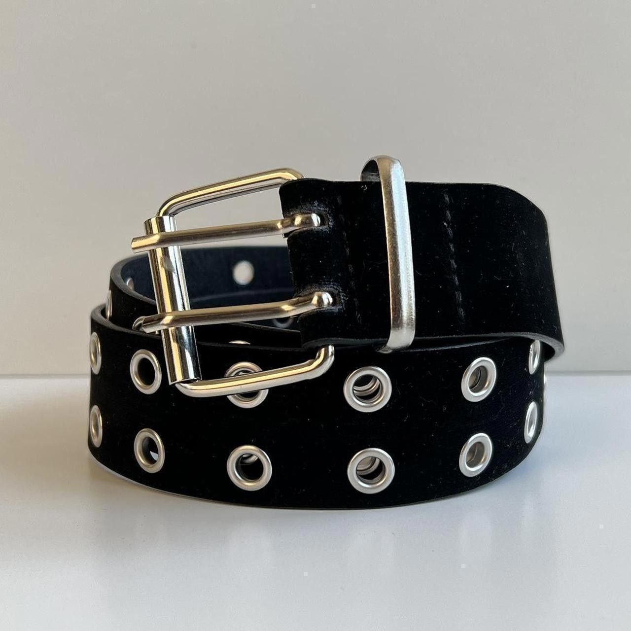 Leather y2k Grunge Goth Buckle Belt Size ONE SIZE - 5 Thumbnail
