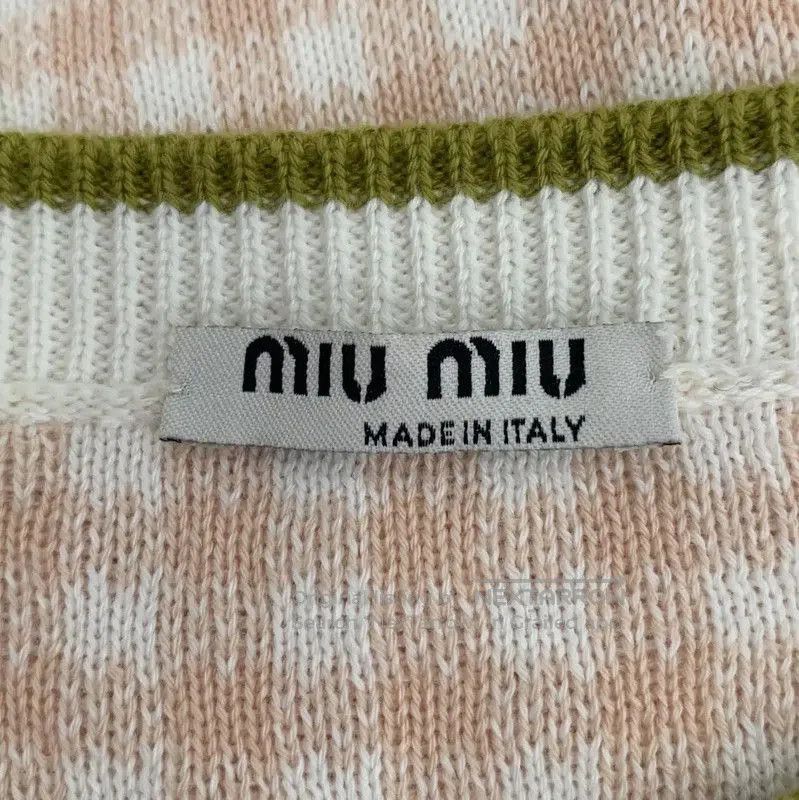 Miu Miu Miu Miu Pink Checkered Cotton Pullover Sweater . Size XS / US 0-2 / IT 36-38 - 5 Thumbnail