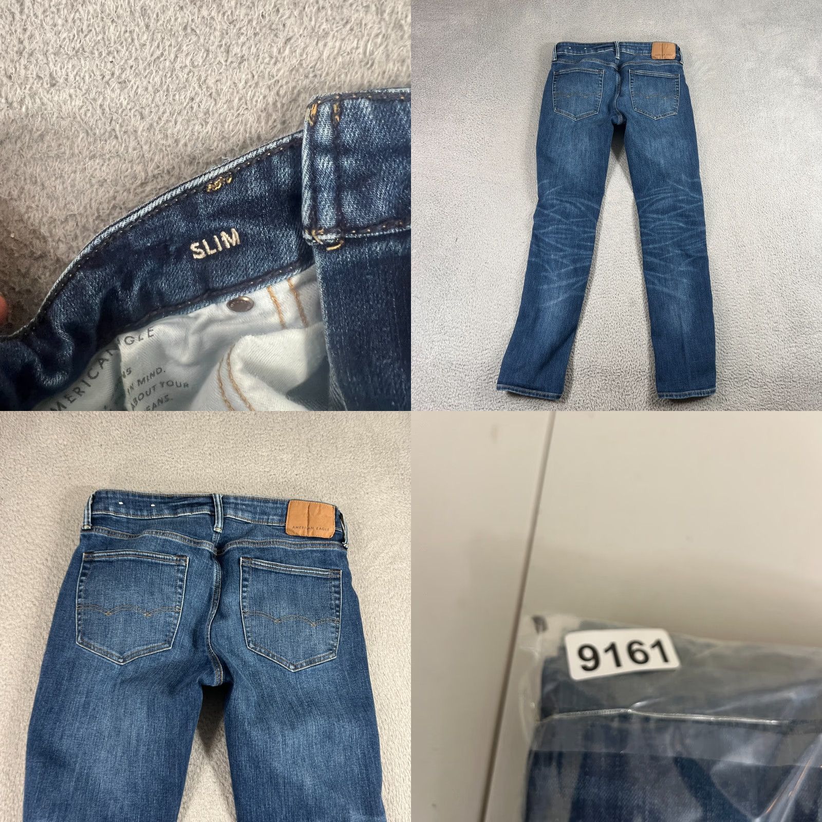 American Eagle Outfitters American Eagle Jeans Mens 32 Slim Fit Blue Denim Stretch 5-Pocket Regular Inseam 32? Size US 32 / EU 48 - 8 Thumbnail