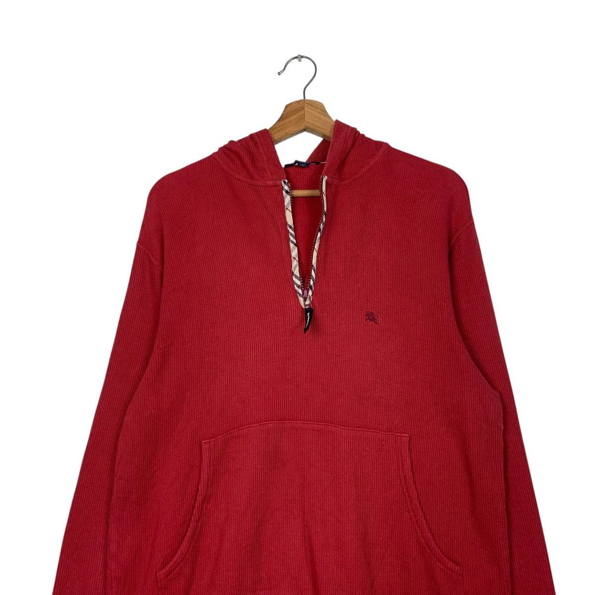 Burberry Burberry London Red Nova Check Hoodie Size US L / EU 52-54 / 3 - 11 Thumbnail