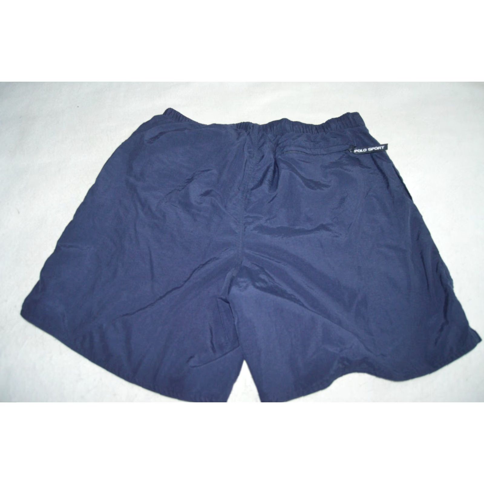 Vintage VINTAGE Polo Sport Swim Trunks Bottom Men XL Navy Blue Nylon 90s Flag Logo Polo Pony Quick Dry Breathable Drawstring Elastic Waist Size US XL / EU 56 / 4 - 2 Thumbnail