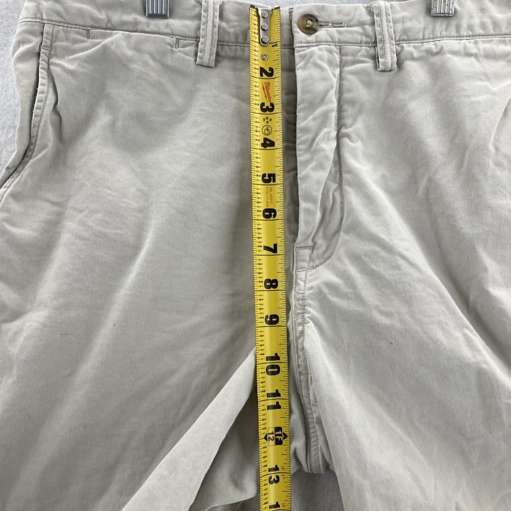 Polo Ralph Lauren Polo Ralph Lauren Chino Shorts Mens 32 Ivory Canvas Belt Loops 5-Pocket Regular Fit Casual 8" Inseam Size US XS / EU 42 / 0 - 4 Thumbnail