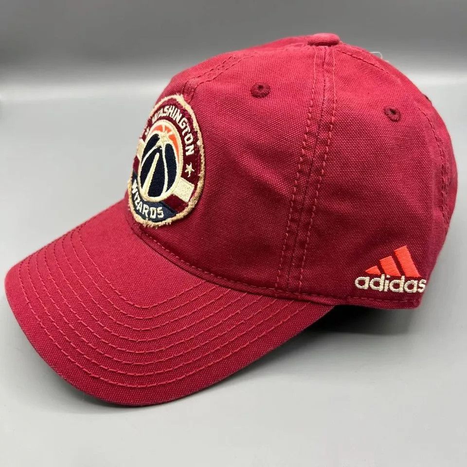 Adidas Washington Wizards Hat Men Red Blue Adidas Strap Back Cap Size ONE SIZE - 2 Thumbnail