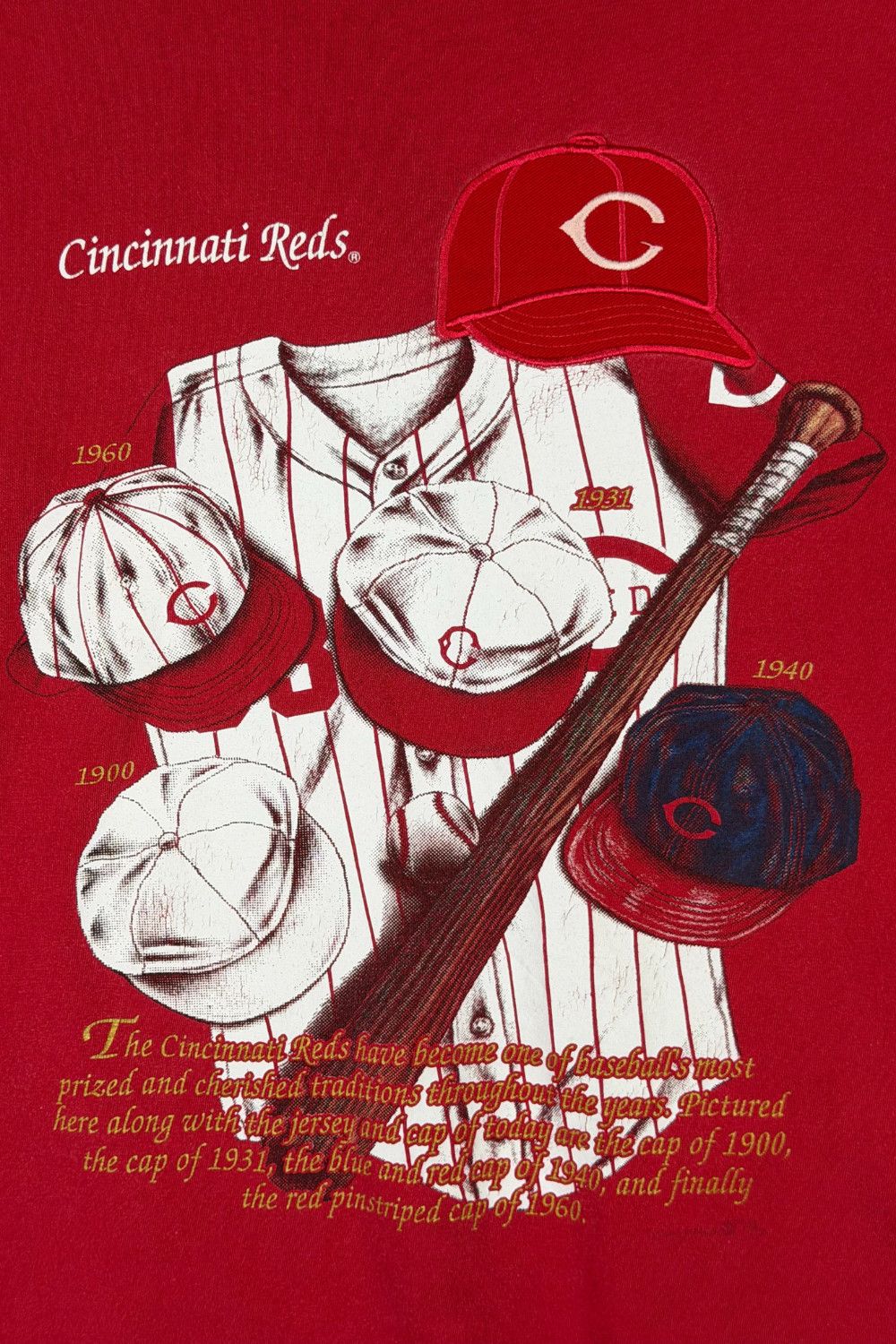 Nutmeg 1990s Nutmeg Mills × MLB “Cincinnati Reds History” Tee Size US XL / EU 56 / 4 - 6 Thumbnail
