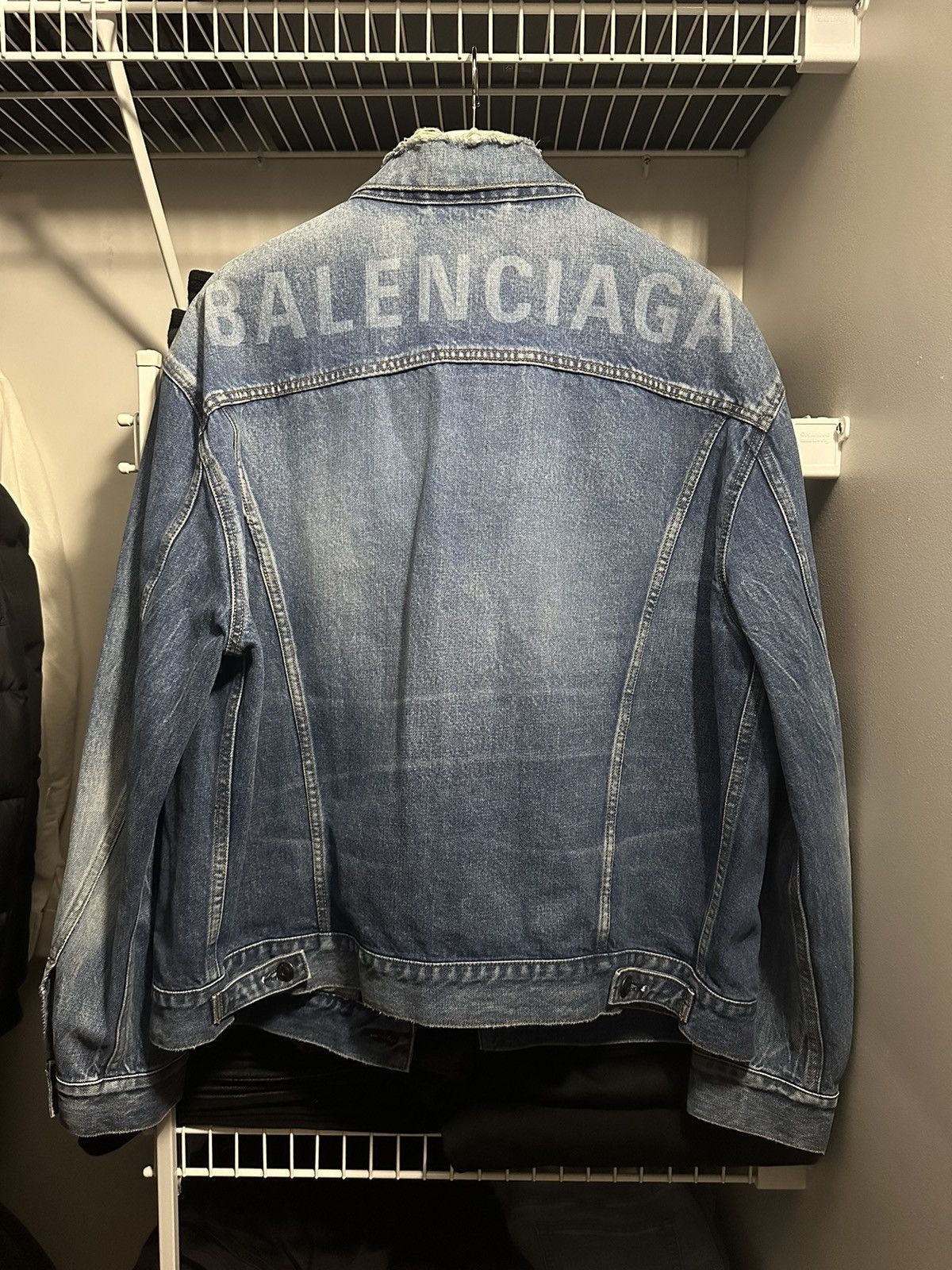Balenciaga Balenciaga Denim Jacket Size US M / EU 48-50 / 2 - 2 Thumbnail