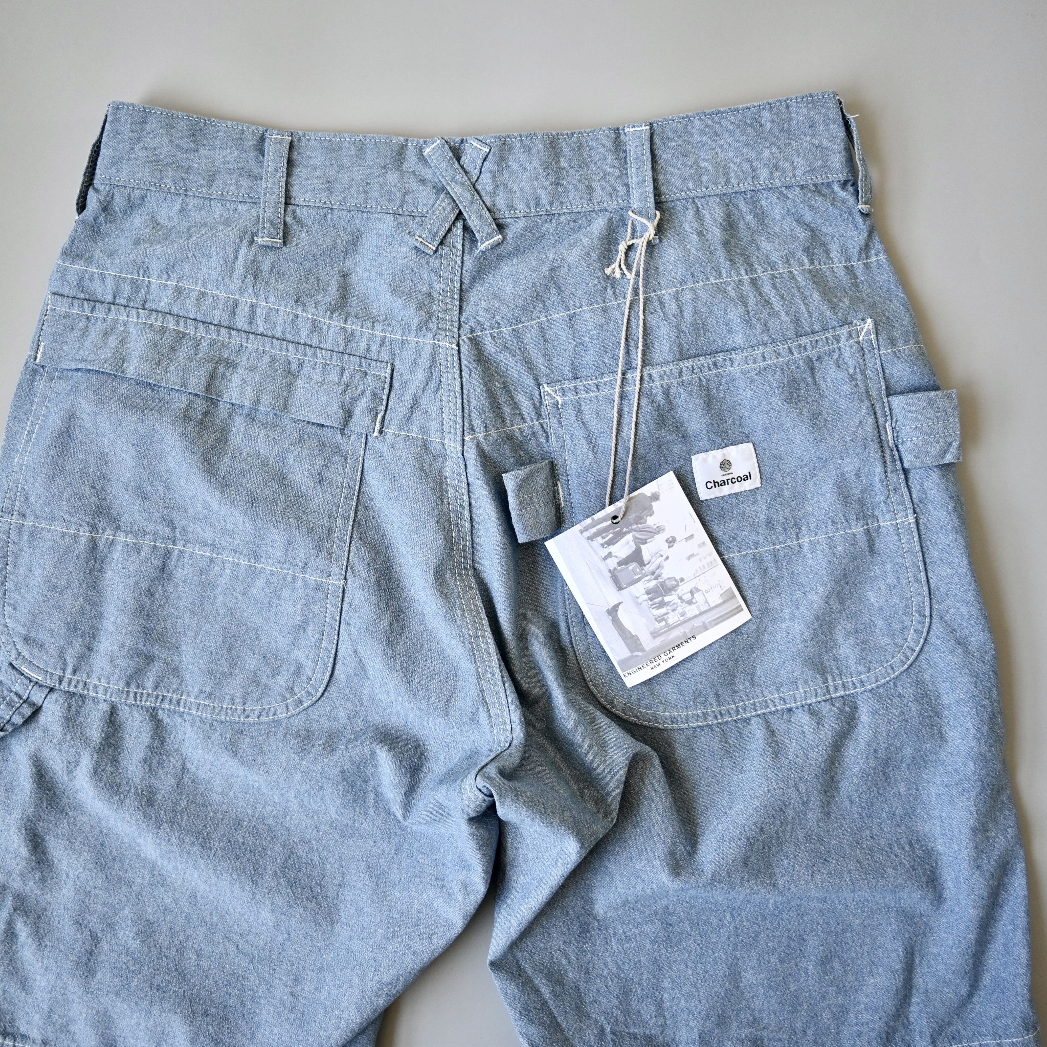 Engineered Garments UNUSED, Engineered Garments painter shorts, chambray, XS Size US 30 / EU 46 - 4 Thumbnail