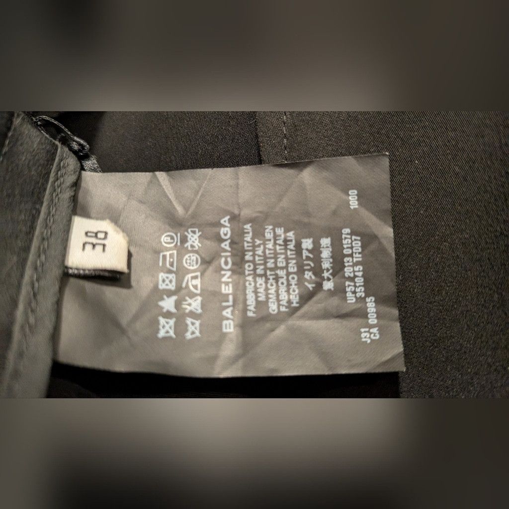 Balenciaga Balenciaga Black Mini Pencil Skirt for Cocktail Size 38" / US 16 / IT 52 - 7 Thumbnail
