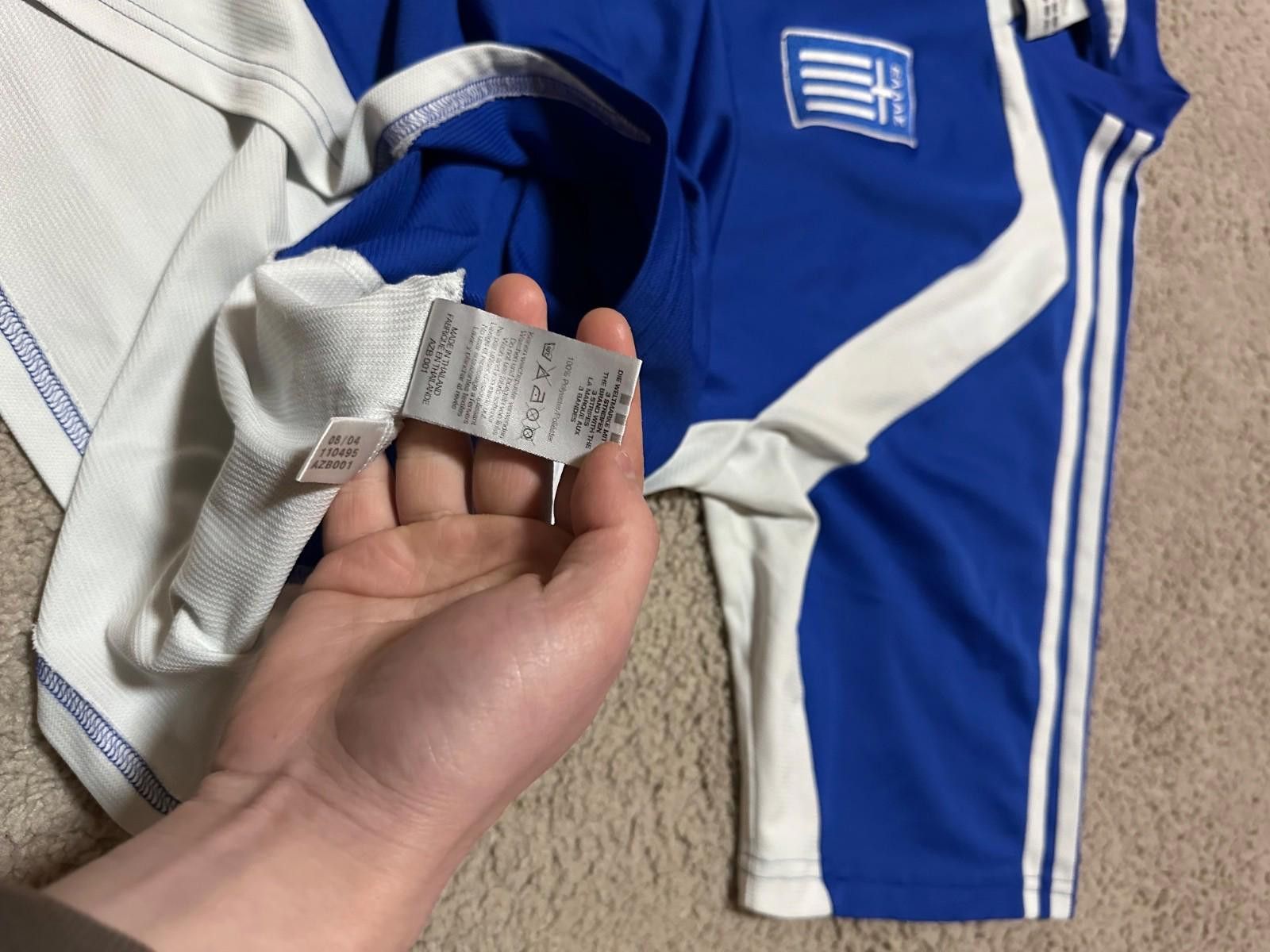 Adidas Adidas Greece 2004/06 Home Football Shirt Soccer Jersey XL Size US XL / EU 56 / 4 - 6 Thumbnail