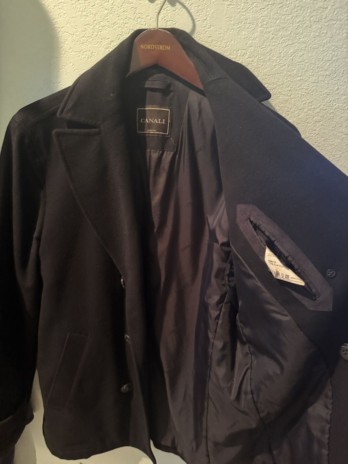Canali Canali Made in Italy Double Breasted Wool Peacoat Size38R US Size US M / EU 48-50 / 2 - 5 Thumbnail