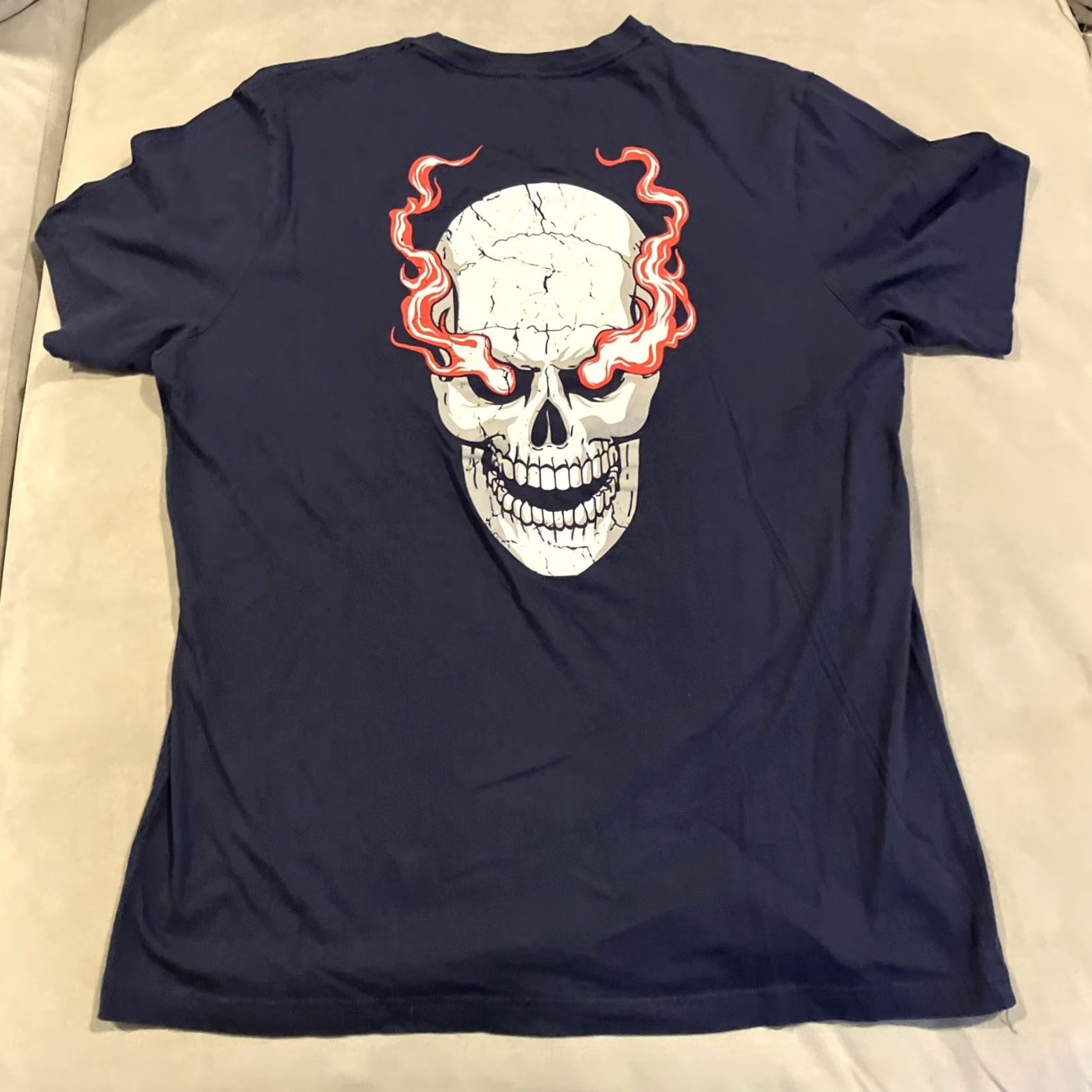 X-LARGE WWE Stone Cold Steve Austin New York 3:16 T Shirt Large Blue Crew Neck Short Sleeve Logo Graphic Print Size US L / EU 52-54 / 3 - 3 Thumbnail