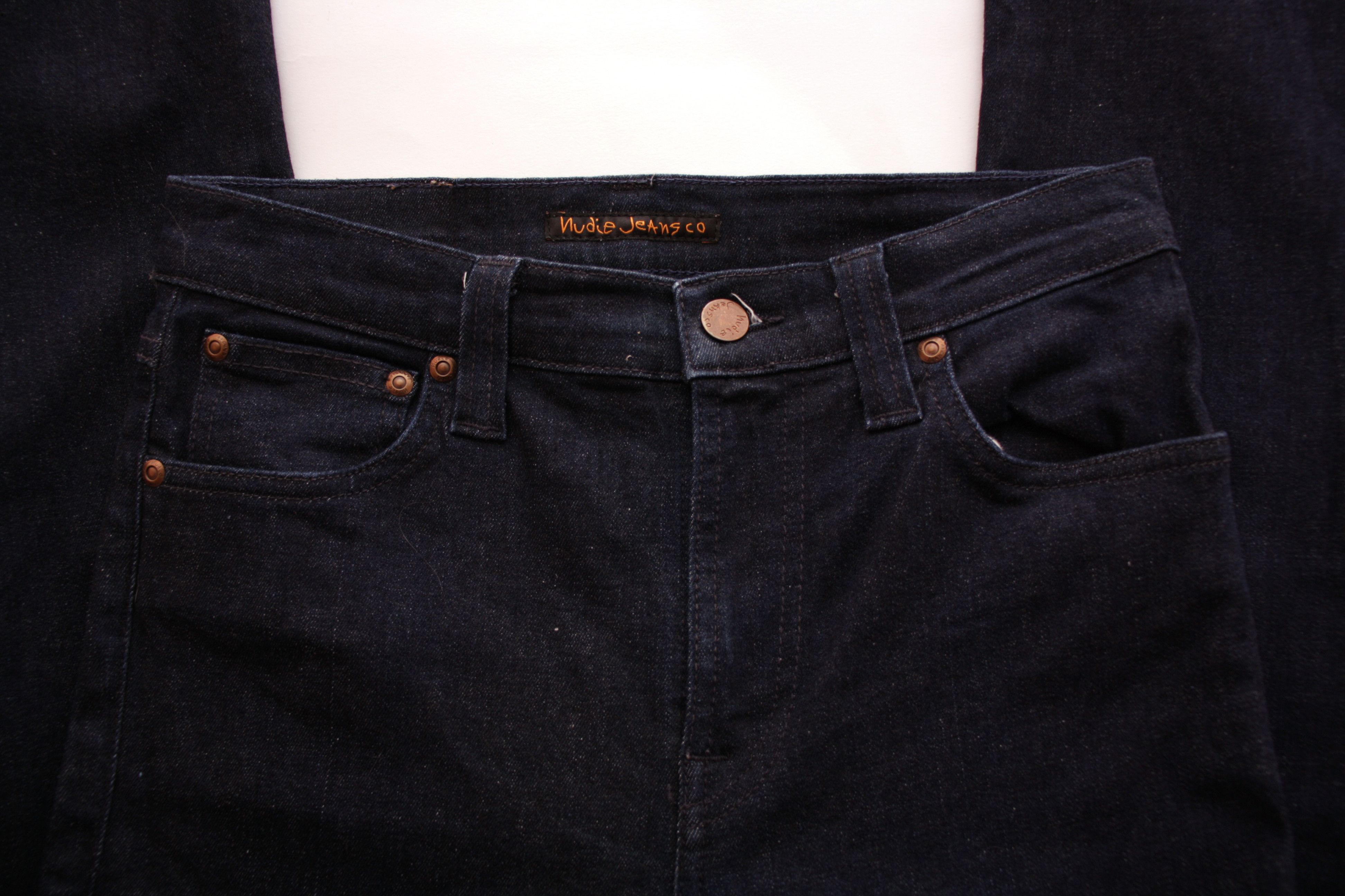 Nudie Jeans Nudie HIGH-KAI Jeans W29 L32 Recycle Dry Navy Organic Skinny Size US 29 - 4 Thumbnail