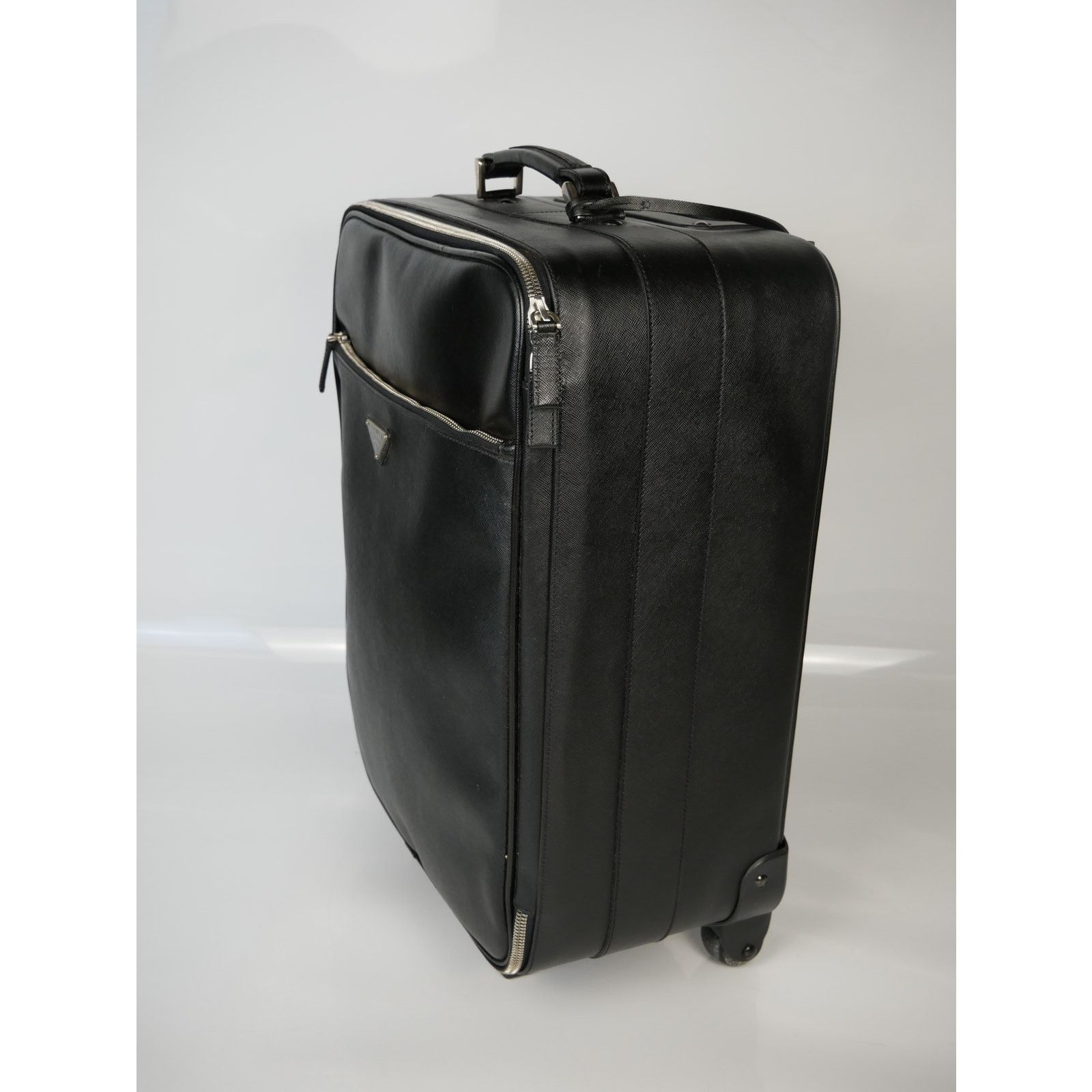 Prada Saffiano Leather Trolley Rolling Luggage Size ONE SIZE - 3 Thumbnail
