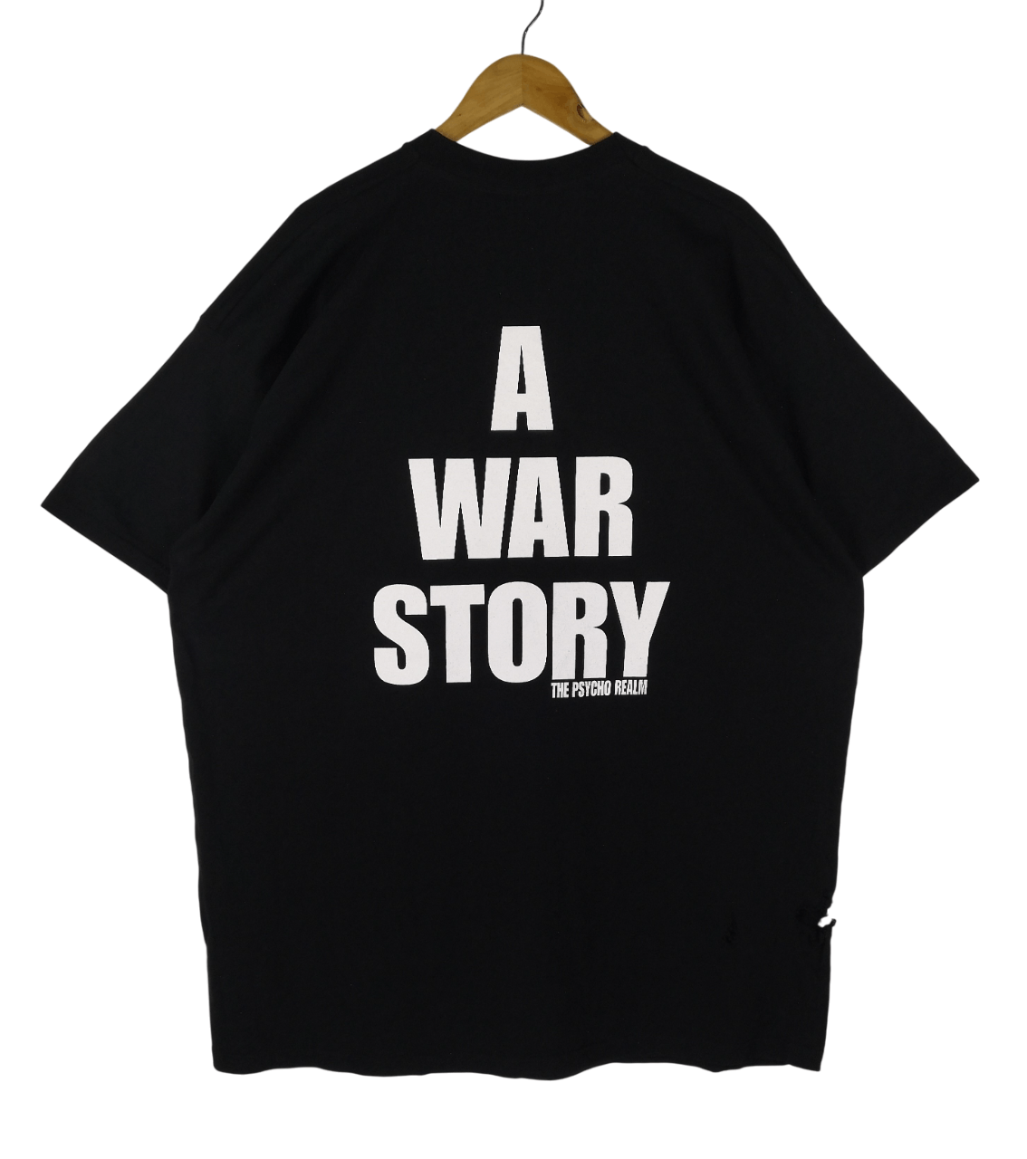Vintage Vintage 90s The Psycho Realm T-Shirt A War Story Rap Tee Size US XXL / EU 58 / 5 - 2 Thumbnail