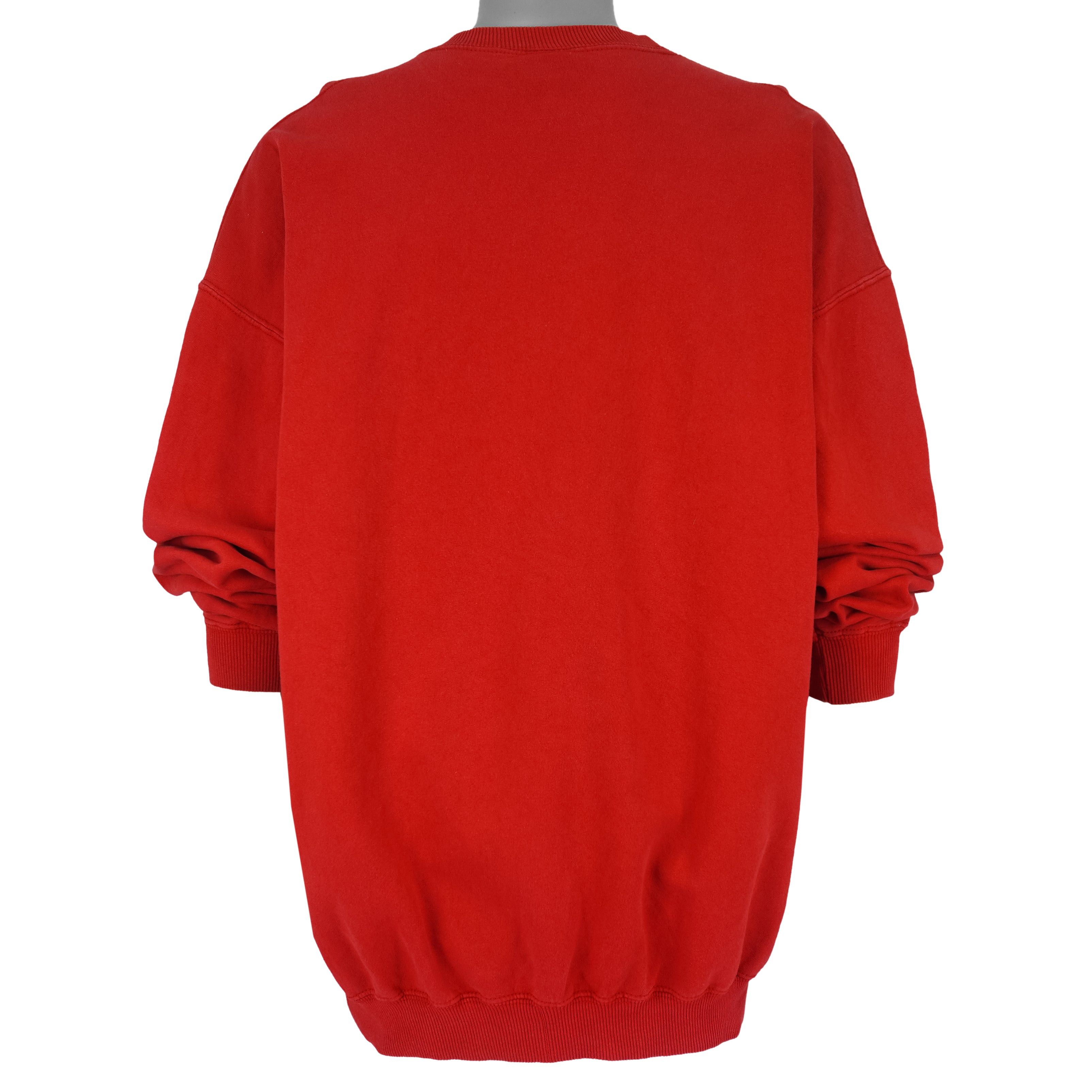 NFL Atlanta Falcons Spell-Out Crew Neck Sweatshirt 1990s Size US XL / EU 56 / 4 - 2 Thumbnail