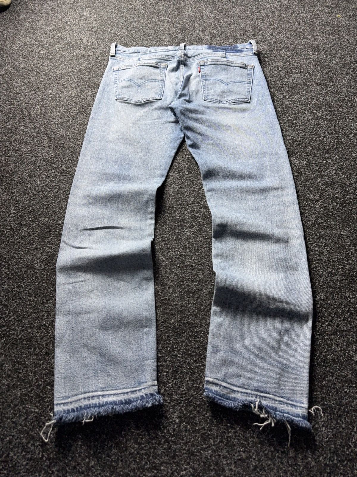 Levi's 00s Y2K Levi’s Altered 510 Skinny Jeans Light Wash Raw Hem Size US 34 / EU 50 - 13 Thumbnail