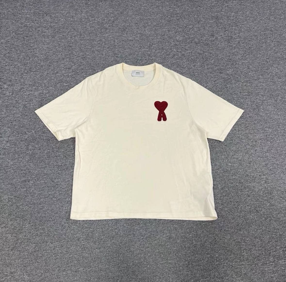 Ami Paris Logo-embroidered Cotton T-shirt