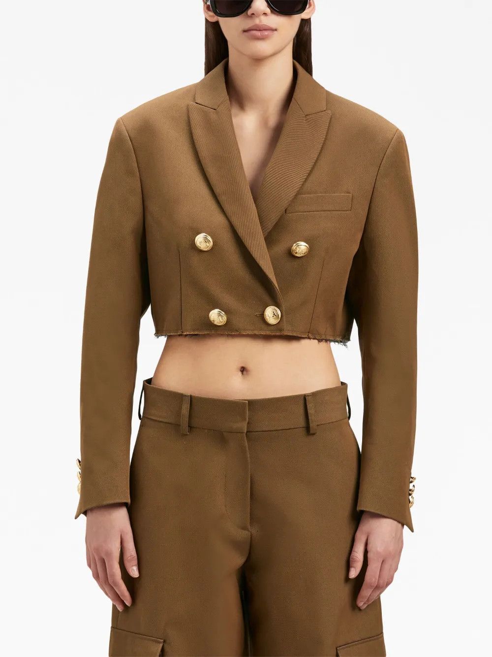 Palm Angels o1y1125 Blazer in Brown Size S / US 4 / IT 40 - 3 Thumbnail