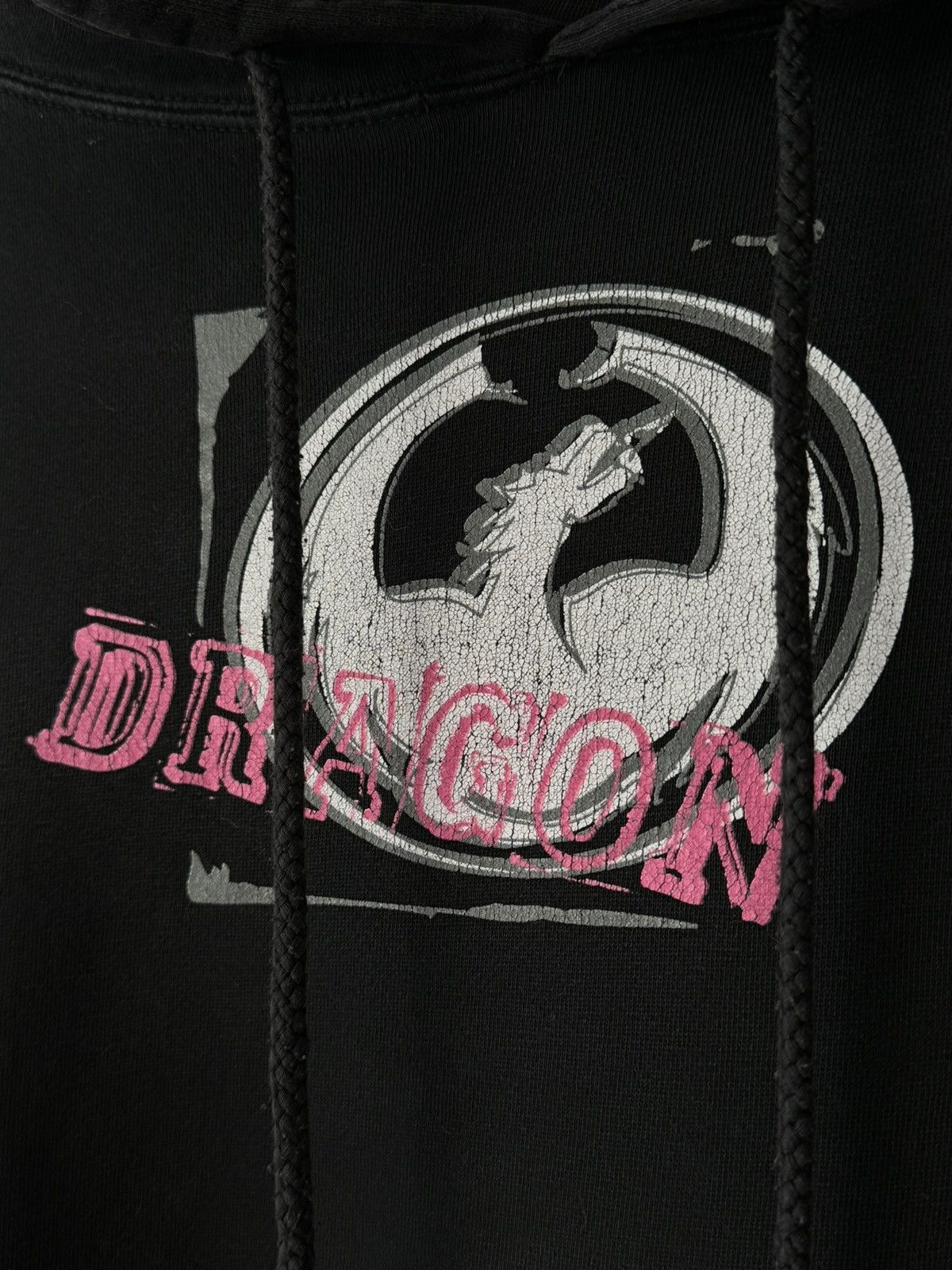 Vintage Vintage 90s Dragon Skateboarding USA Cropped Hoodie Size US L / EU 52-54 / 3 - 4 Thumbnail