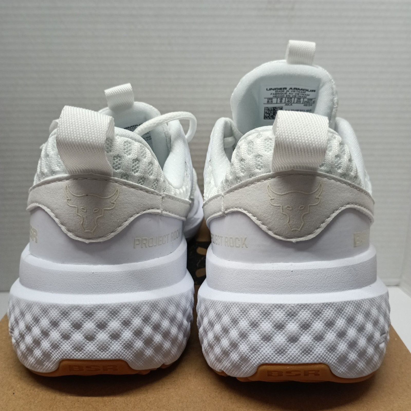 Under Armour Under Armour Project Rock BSR 5 UA Shoes Women Sz 8.5 White Size US 8.5 / IT 38.5 - 5 Thumbnail