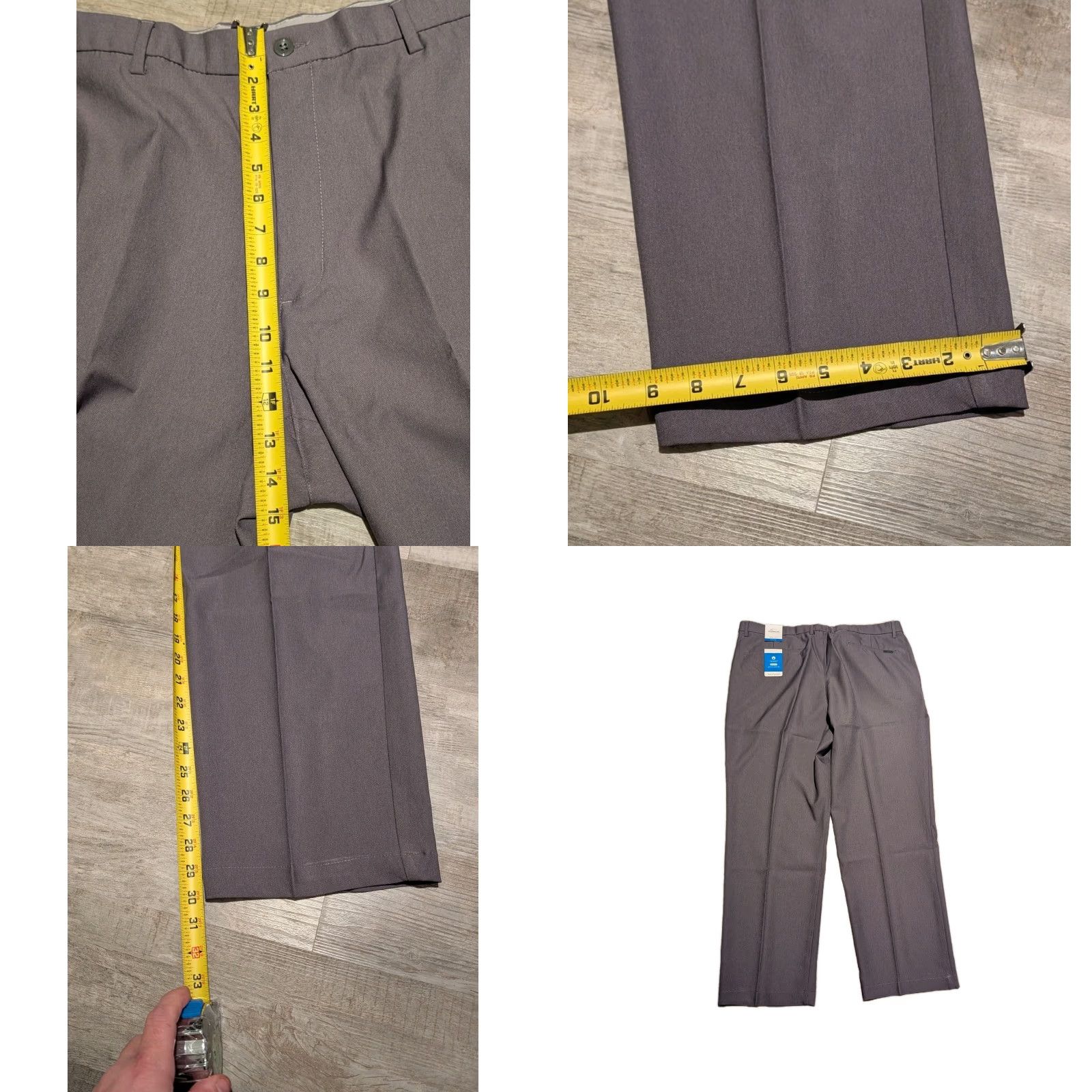 Alife Greg Norman NWT Men's Performance Attack Life Golf Flat Front Pants Gray 40W 30L Size US 40 / EU 56 - 8 Thumbnail