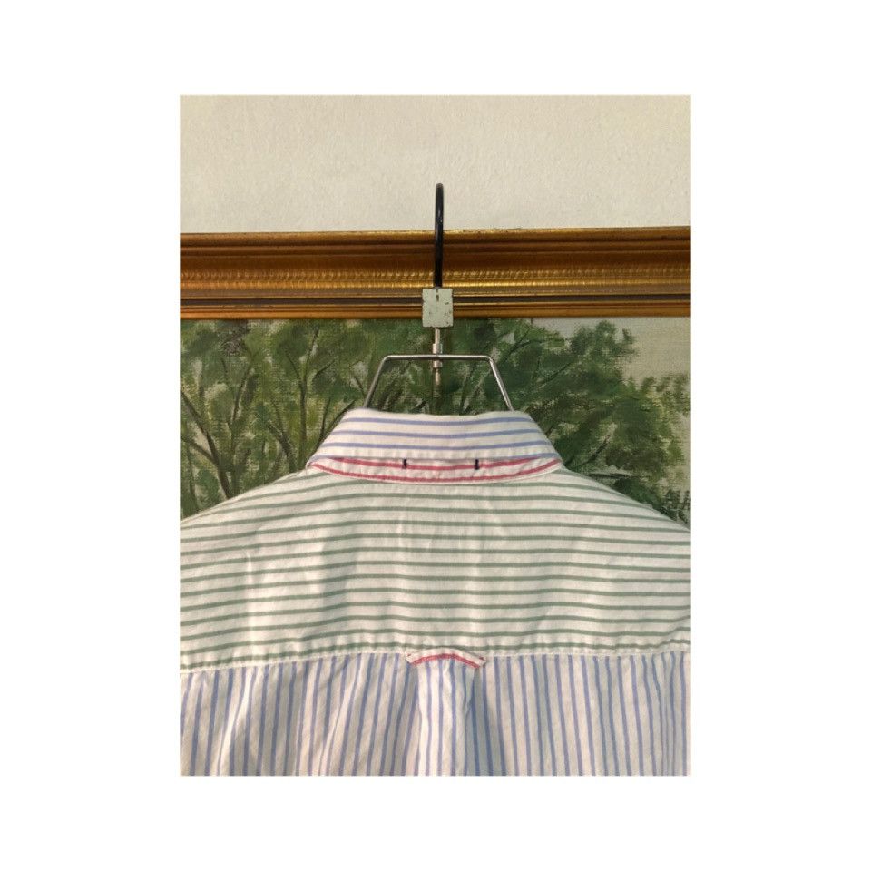 Chaps Ralph Lauren Vtg CHAPS By Ralph Lauren Pin Striped Color Block B.D Shirt Size US M / EU 48-50 / 2 - 6 Thumbnail
