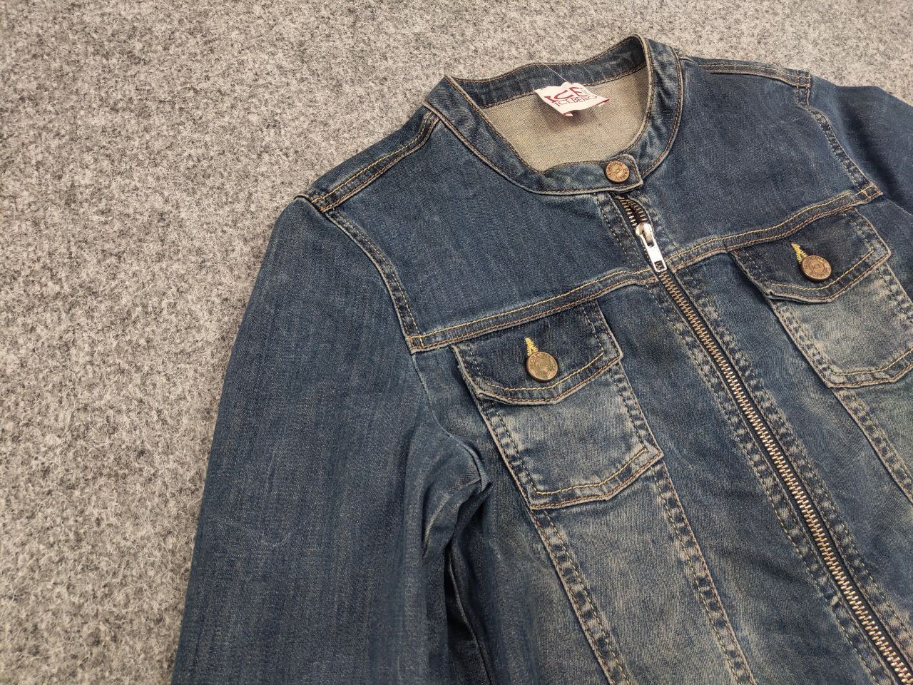 Iceberg Vintage Ice Iceberg Womens Junior Denim Pocket Zip up Jacket Size XS / US 0-2 / IT 36-38 - 6 Thumbnail