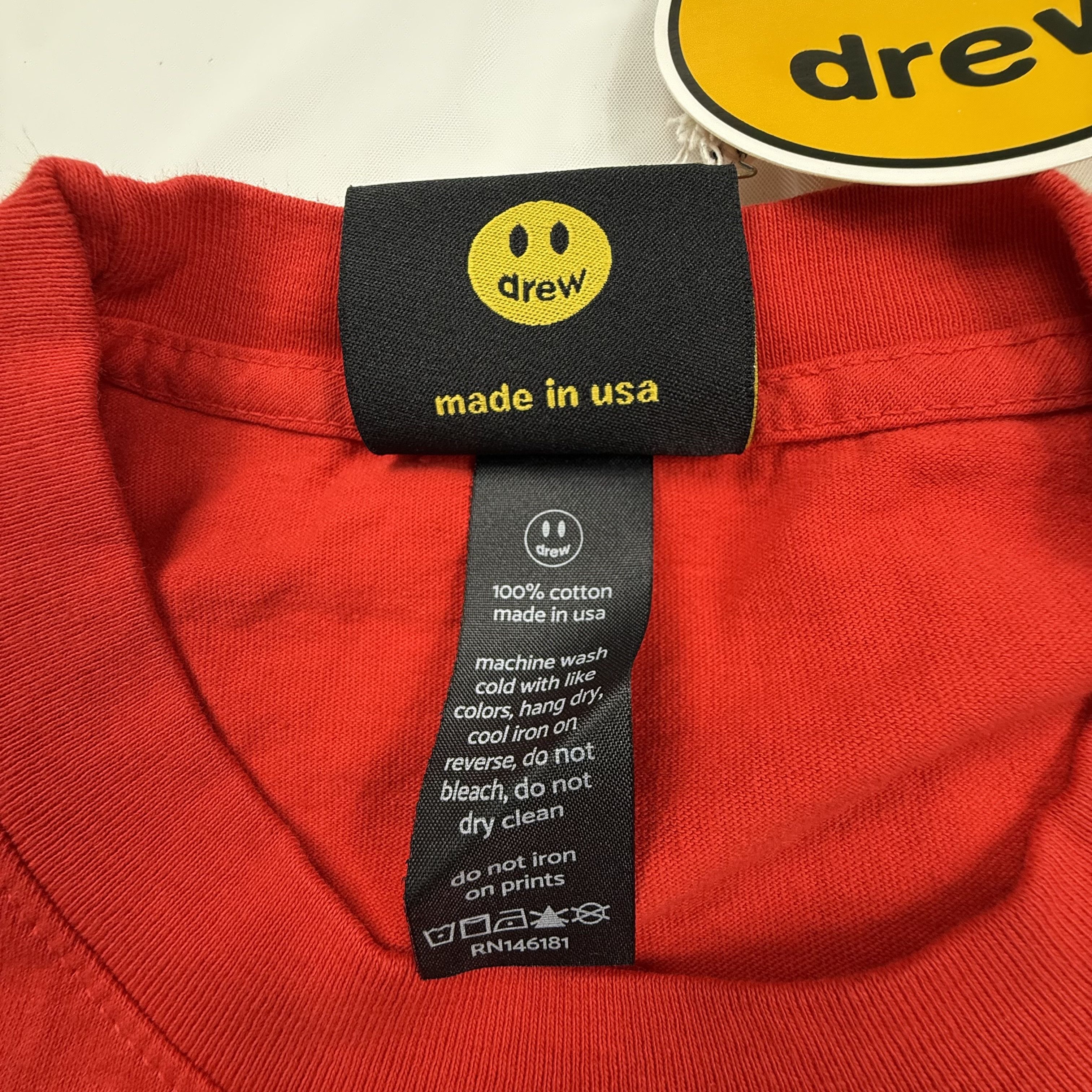 Drew House Drew House Secret SS Tee Red Logo T-Shirt Mens 2XL Size US XXL / EU 58 / 5 - 3 Thumbnail