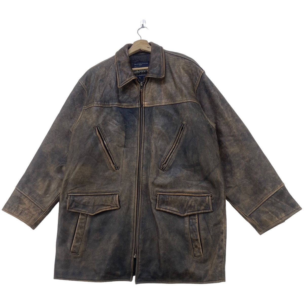 Genuine Leather Vtg 80s Midcoast International Original American Trade Mark Size US M / EU 48-50 / 2 - 3 Thumbnail