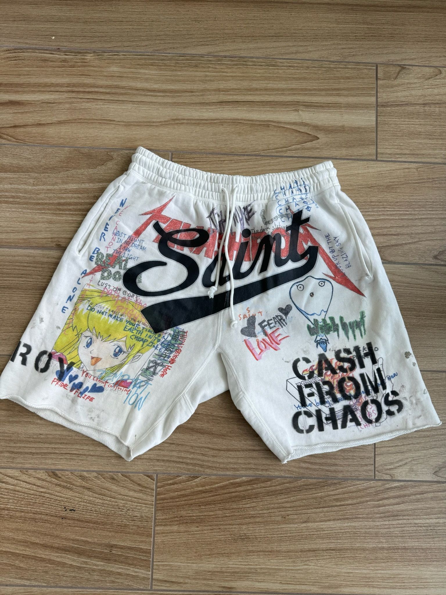 image of Saint Michael Takashi Murakami Shorts, Men's (Size 36)