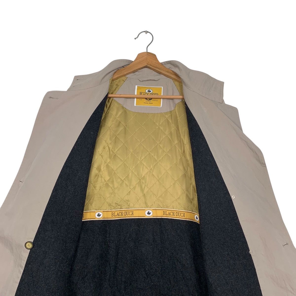 Japanese Brand Japanese Brand Black Duck Double Breasted Overcoat Size L / US 10 / IT 46 - 13 Thumbnail