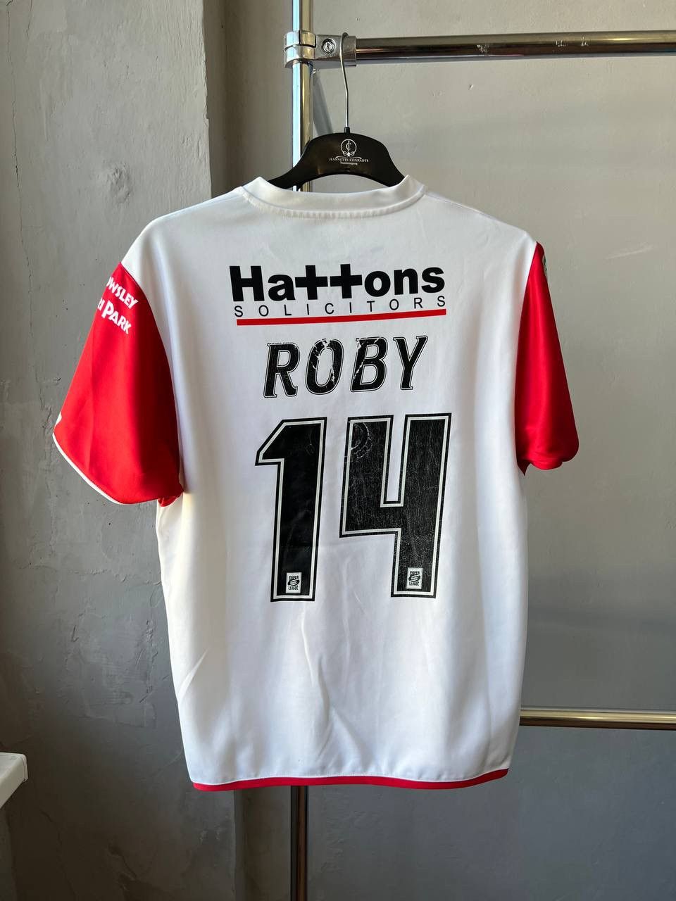 Puma 2009 ST.HELENS #14 ROBY MATCH WORN RIGBY SHIRT JERSEY SZ M Size US M / EU 48-50 / 2 - 11 Thumbnail
