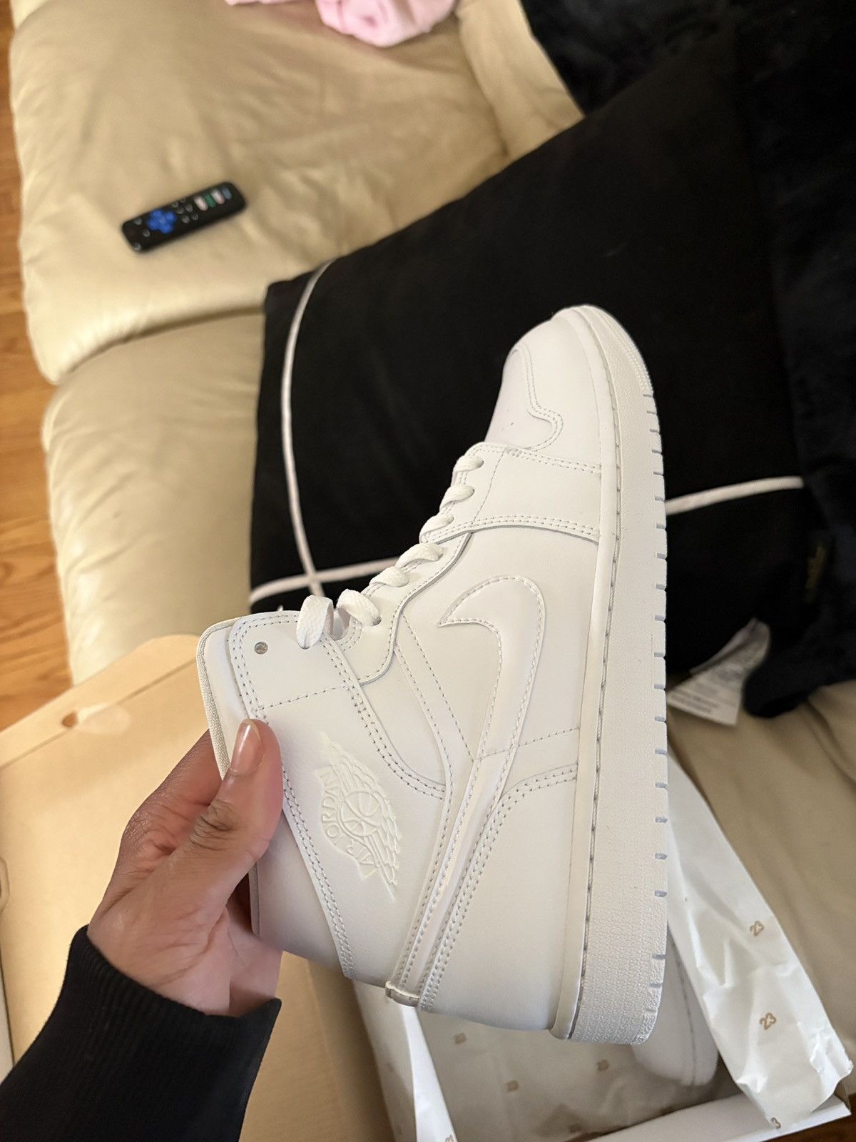 Jordan Brand af1 triple white Size US 10 / EU 43 - 4 Thumbnail