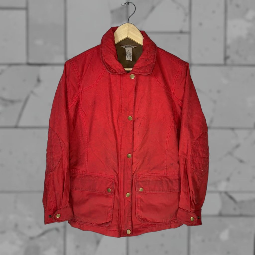 CO Duluth British Millerain Co Waxed Canvas Red Work Jacket Womens S Size S / US 4 / IT 40 - 1 Thumbnail