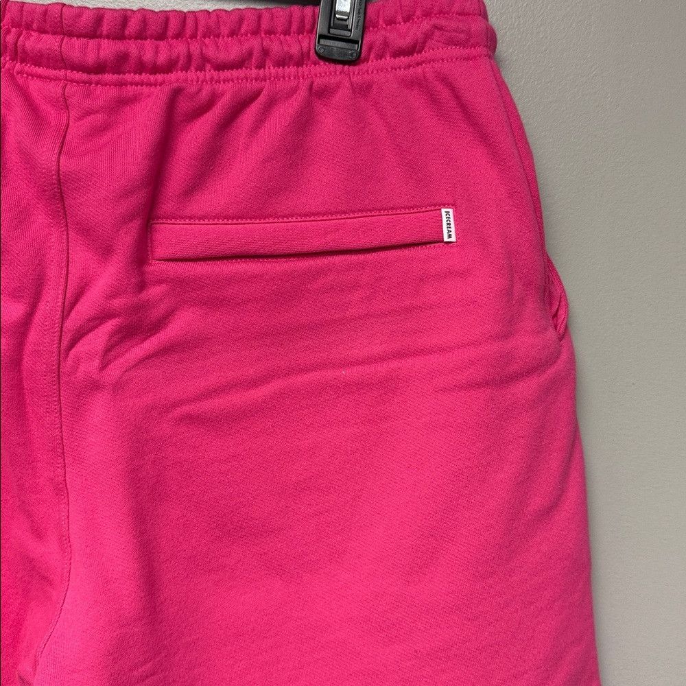 Icecream ICECREAM Logo Sweat Shorts Pink NWT Streetwear Size 2X Size US 34 / EU 50 - 5 Thumbnail