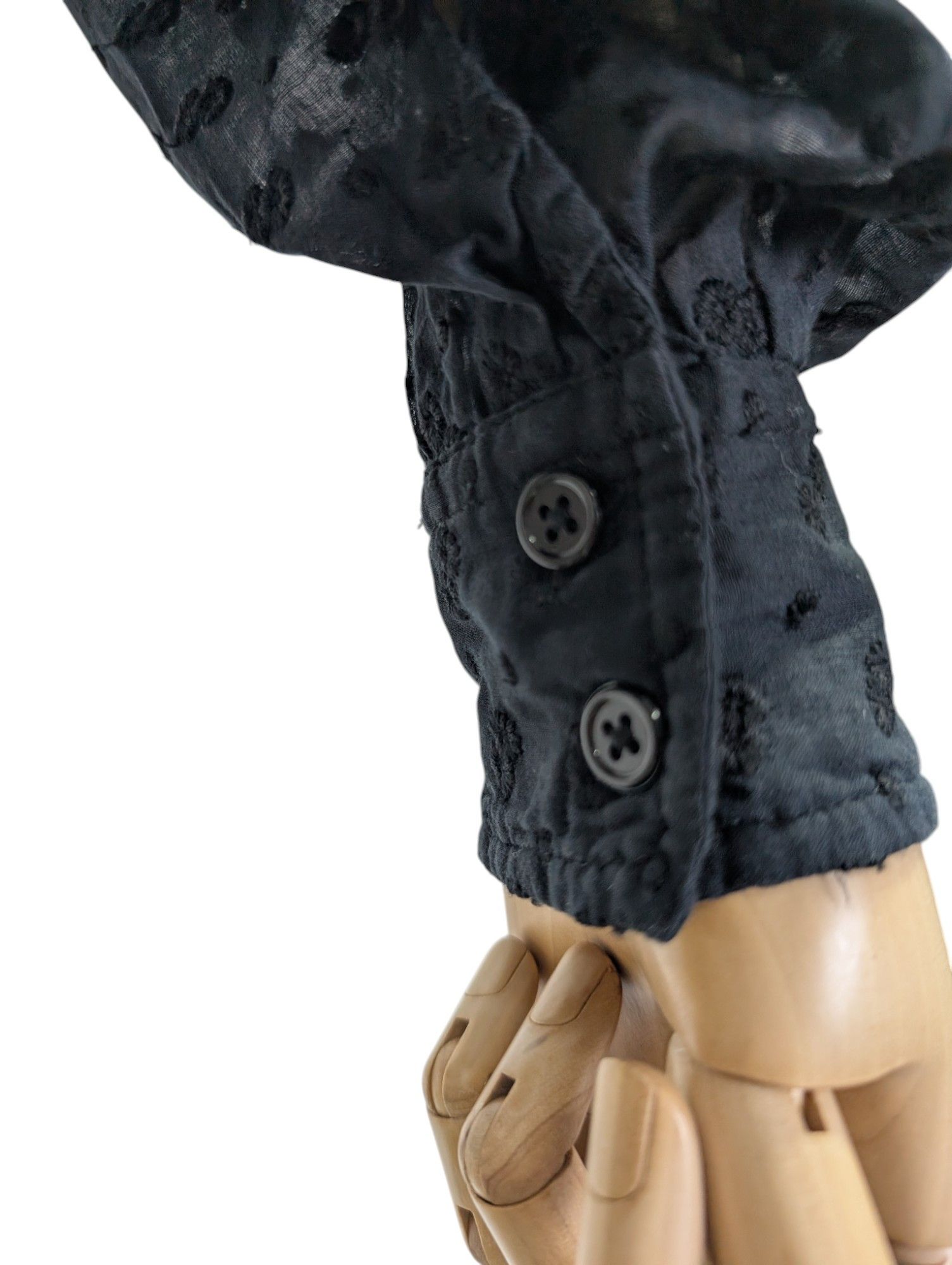 Isabel Marant Etoile Black Cotton Blouse Size XS / US 0-2 / IT 36-38 - 4 Thumbnail